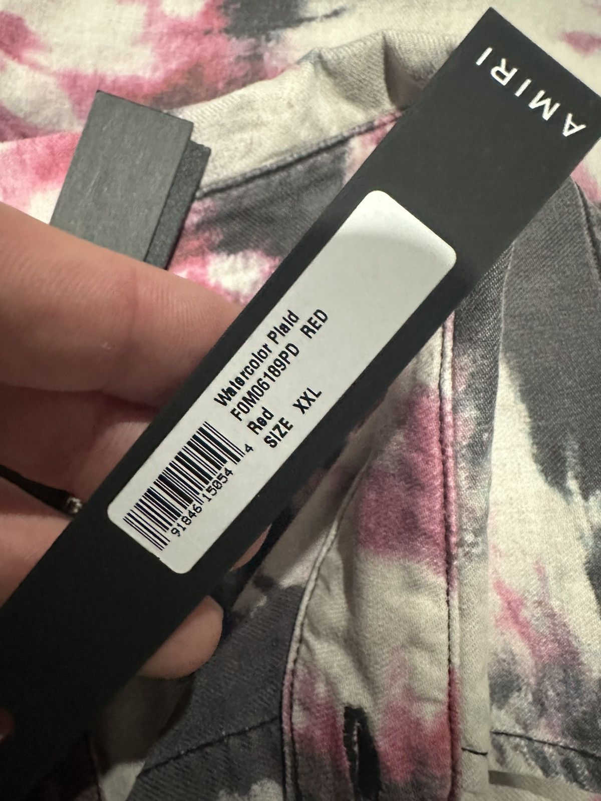 Amiri AMIRI WATERCOLOR PLAID SHIRT Size US XXL / EU 58 / 5 - 4 Thumbnail