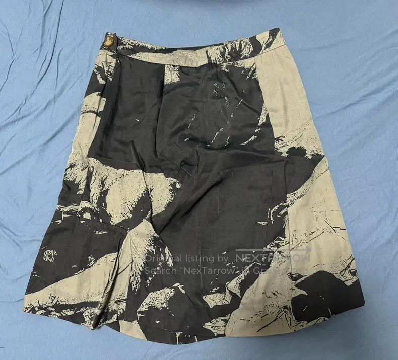Vivienne Westwood Vivienne Westwood size 2 Black and White Oil Painting Skirt Size 26" / US 2 / IT 38 - 2 Thumbnail