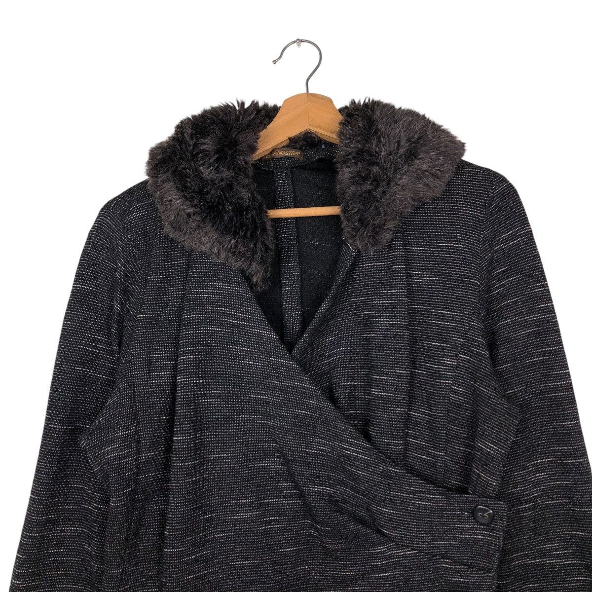 Japanese Brand 🔥VINTAGE CARDIGAN JACKET COSA NOSTRA MINK FUR COLLAR Size US M / EU 48-50 / 2 - 5 Thumbnail