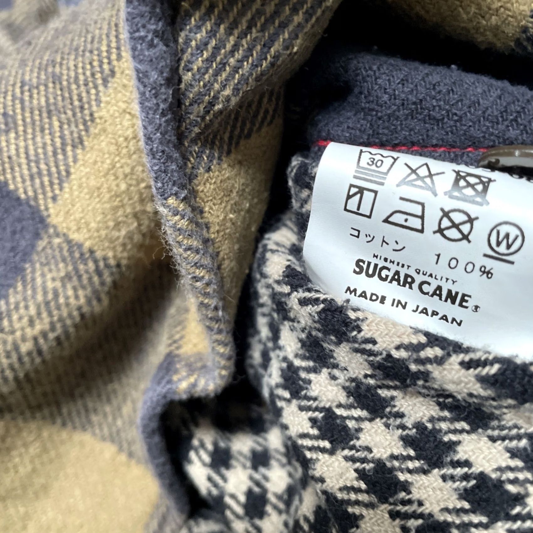 Sugar Cane Beams x Sugar Cane Heavy Cotton Plaid Patchwork Work Shirt - Japan - Unisex - L-XL Size US L / EU 52-54 / 3 - 2 Thumbnail