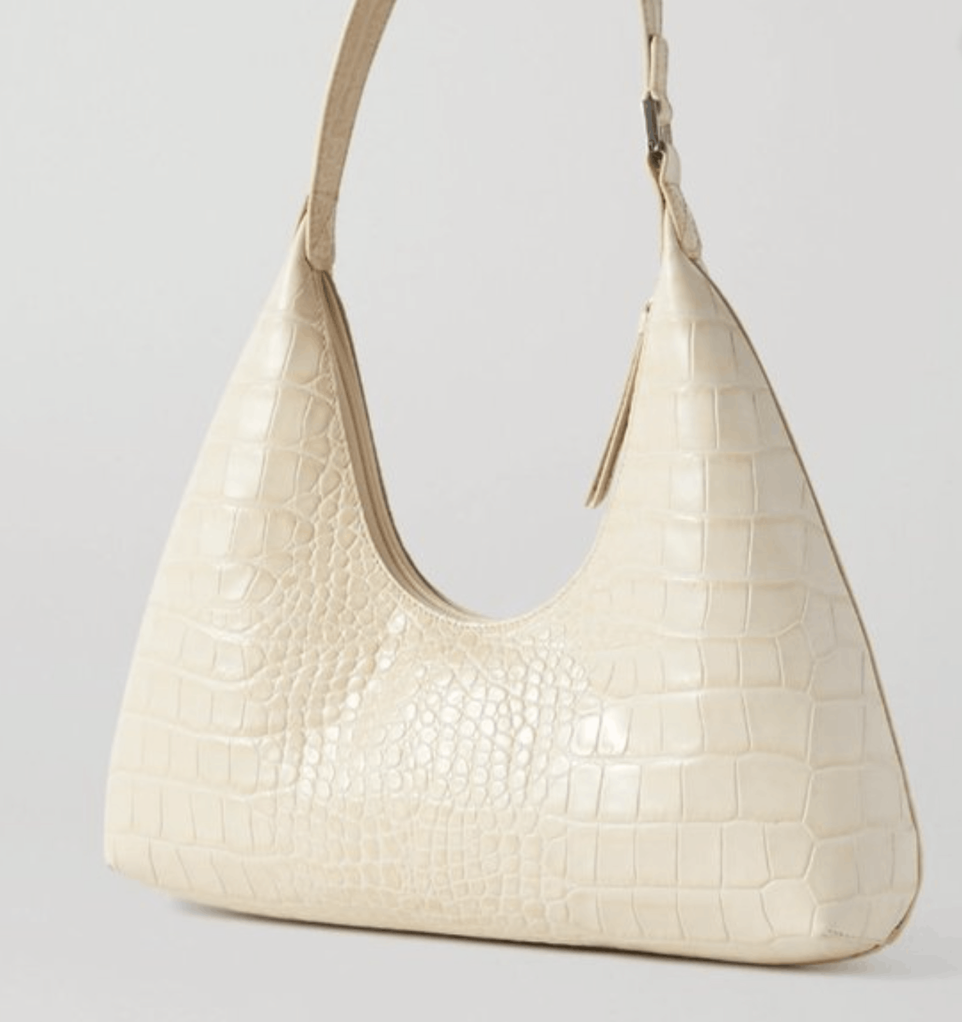 By Far BY FAR Off-White Croc Amber Bag Size ONE SIZE - 1 Thumbnail