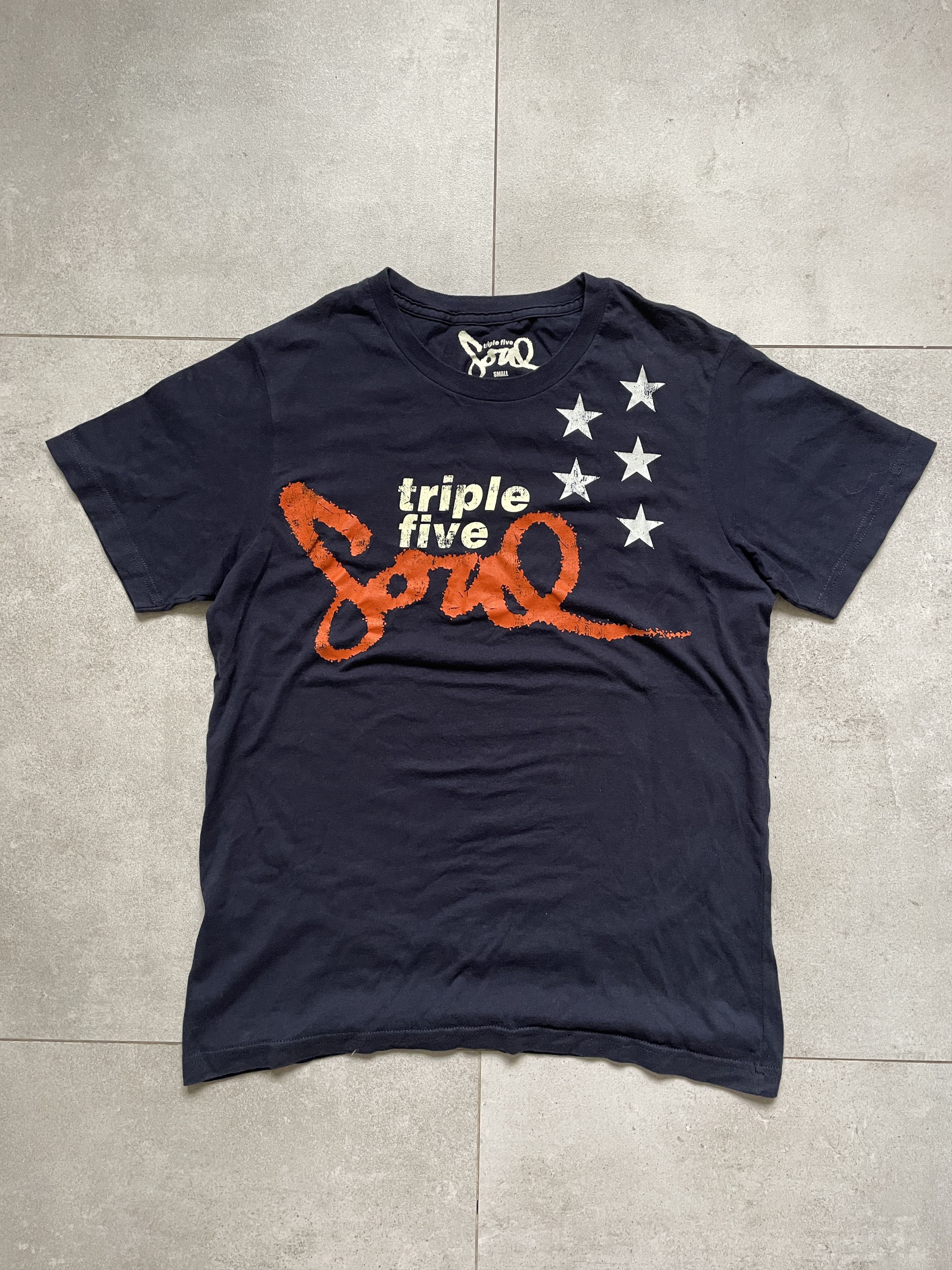 Rap Tees × Triple 5 Soul Y2K TRIPLE 5 SOUL NAVY RAP HIP HOP TEE Size US S / EU 44-46 / 1 - 1 Thumbnail