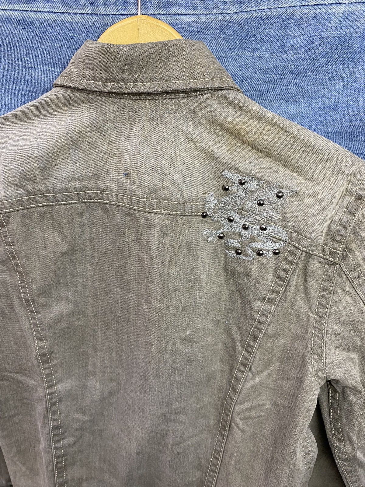 denim studdet patchwork jacket jambangee japan ifsx
