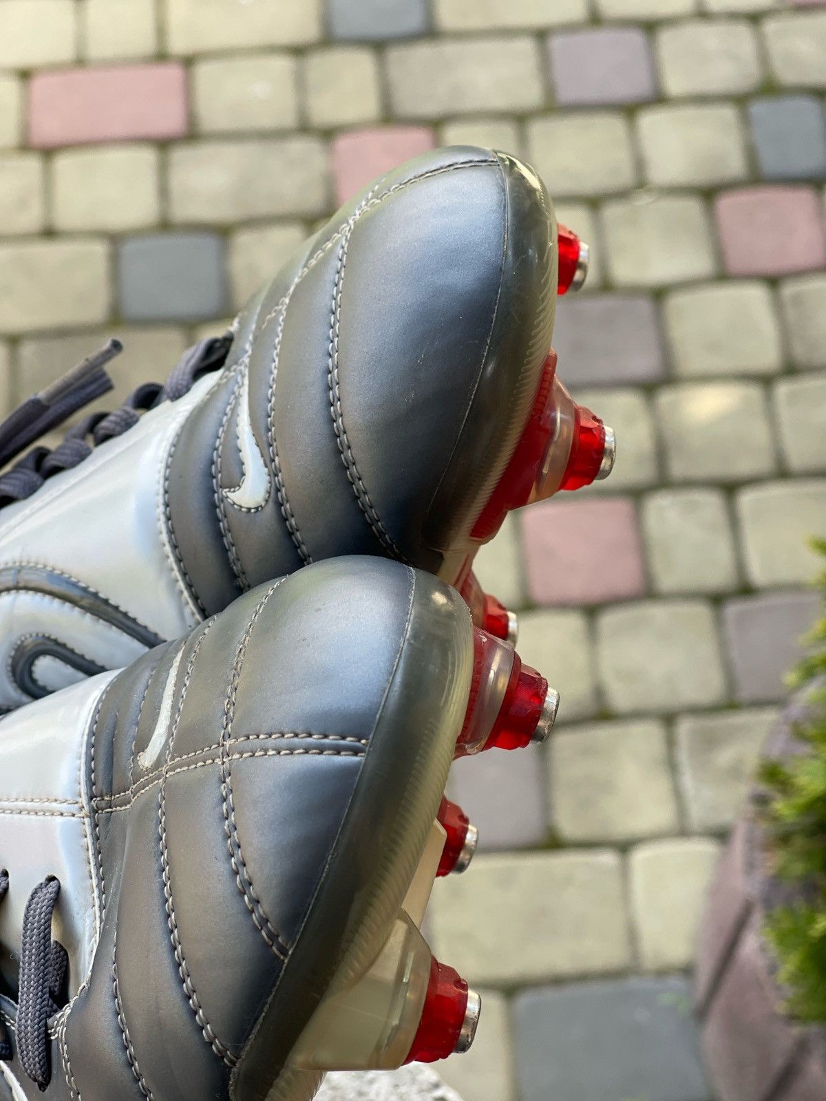 Vintage Vintage Nike Total 90 Air Zoom Gray Football Soccer Cleats Size US 8 / EU 41 - 12 Thumbnail