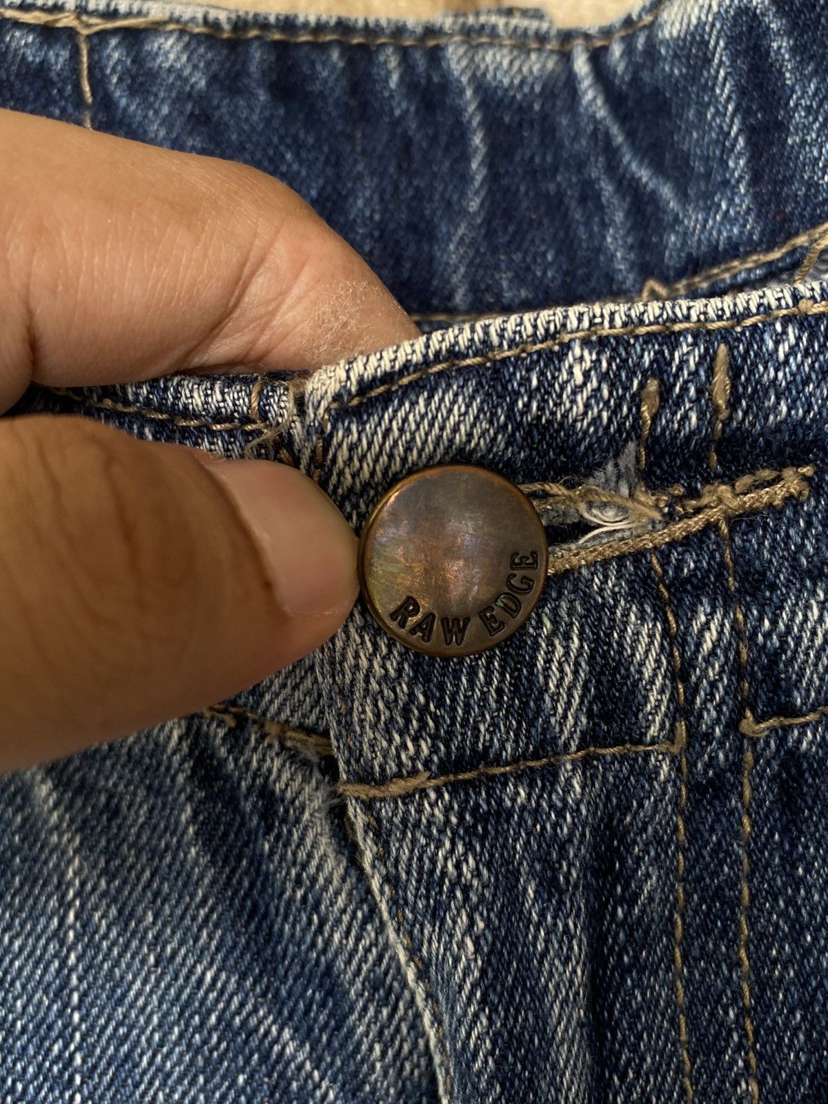 If Six Was Nine × Japanese Brand × Vintage Raw Edge Vintage Denim Size US 31 - 5 Thumbnail
