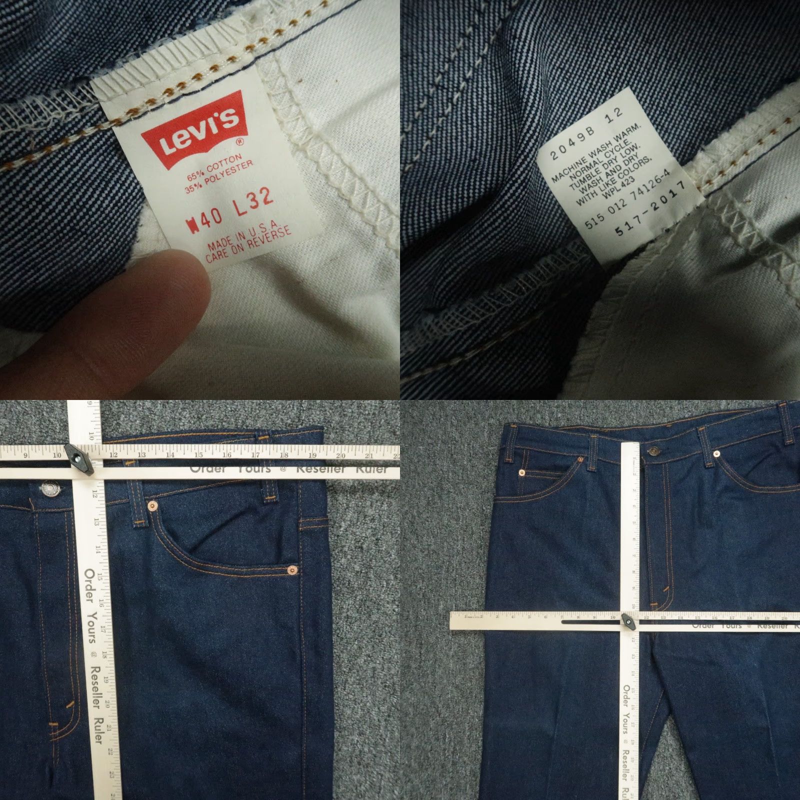 Levi's VINTAGE Levi's Jeans Mens 38x33 Blue 517 Heavyweight Denim USA NWT Jeans Size US 38 / EU 54 - 8 Thumbnail