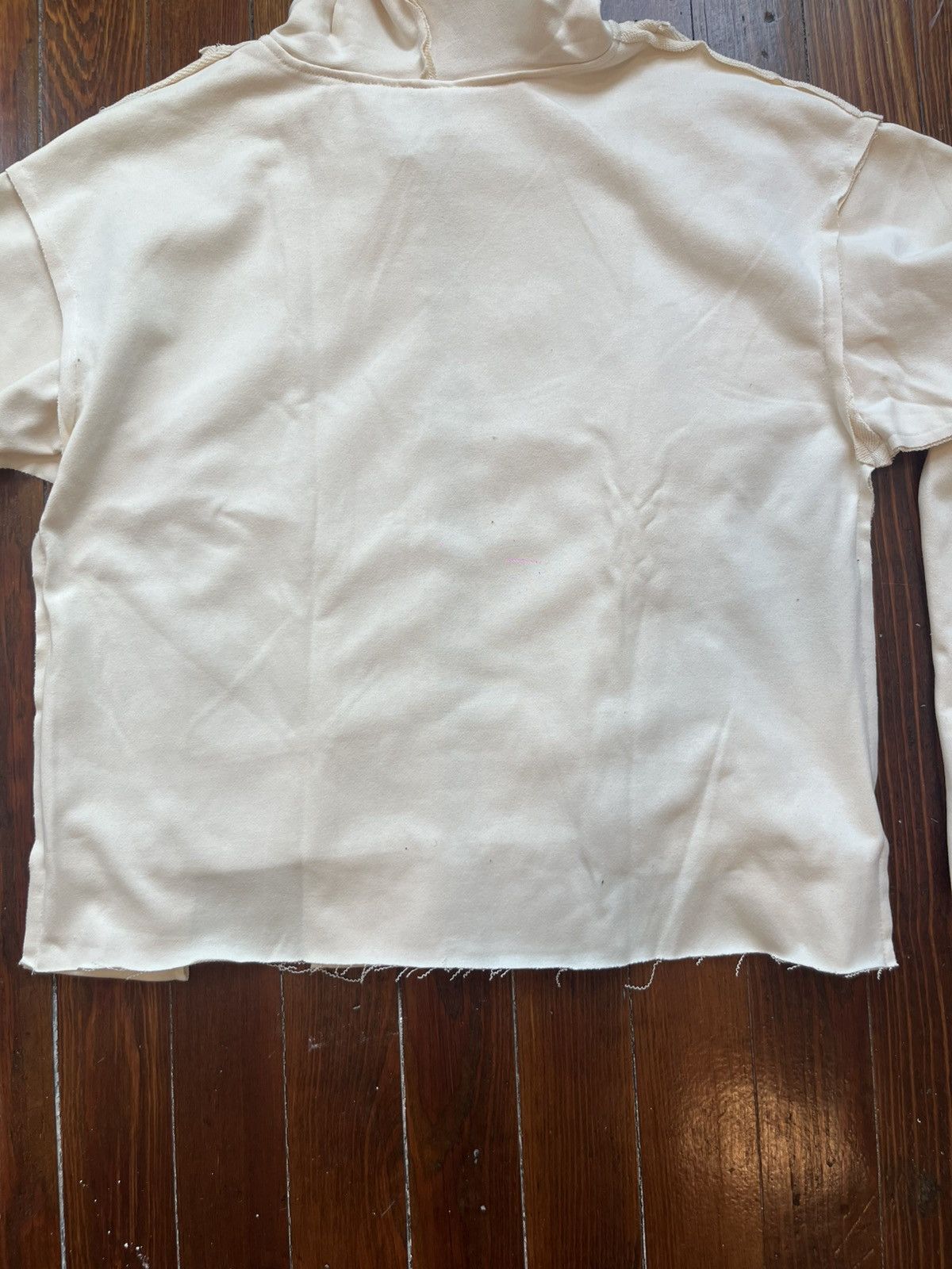 Other Beige Reconstructed Loose Fit Gold Zipper Long Sleeve Hoodie Size US M / EU 48-50 / 2 - 8 Thumbnail