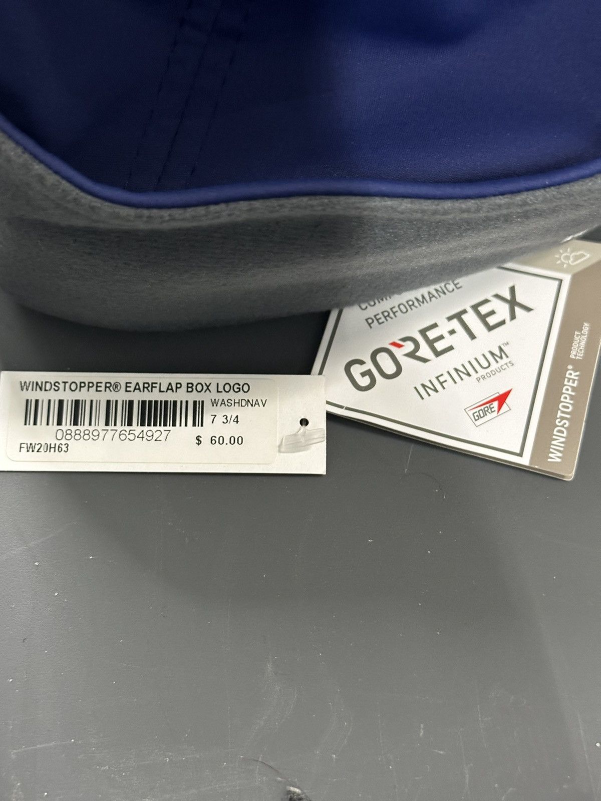 Goretex × New Era × Supreme Supreme Windstopper Earflap Box logo fitted Hat Size 7 3/4s Size 34 - 5 Thumbnail