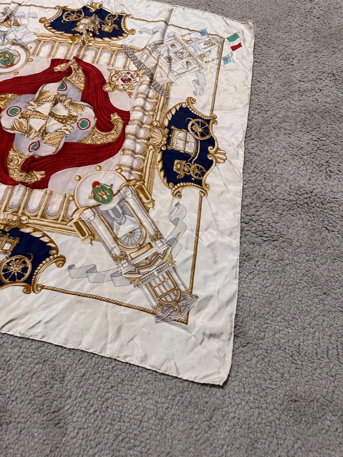 Battistoni Vintage Battistoni hand-sewn pure silk Rome scarf Size ONE SIZE - 4 Thumbnail