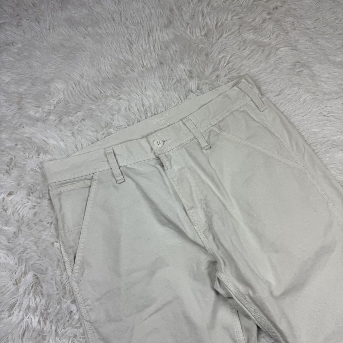 Carhartt Carhartt White Chalk Pants 31x32 Vintage Workwear Streetwear Size US 31 - 8 Thumbnail