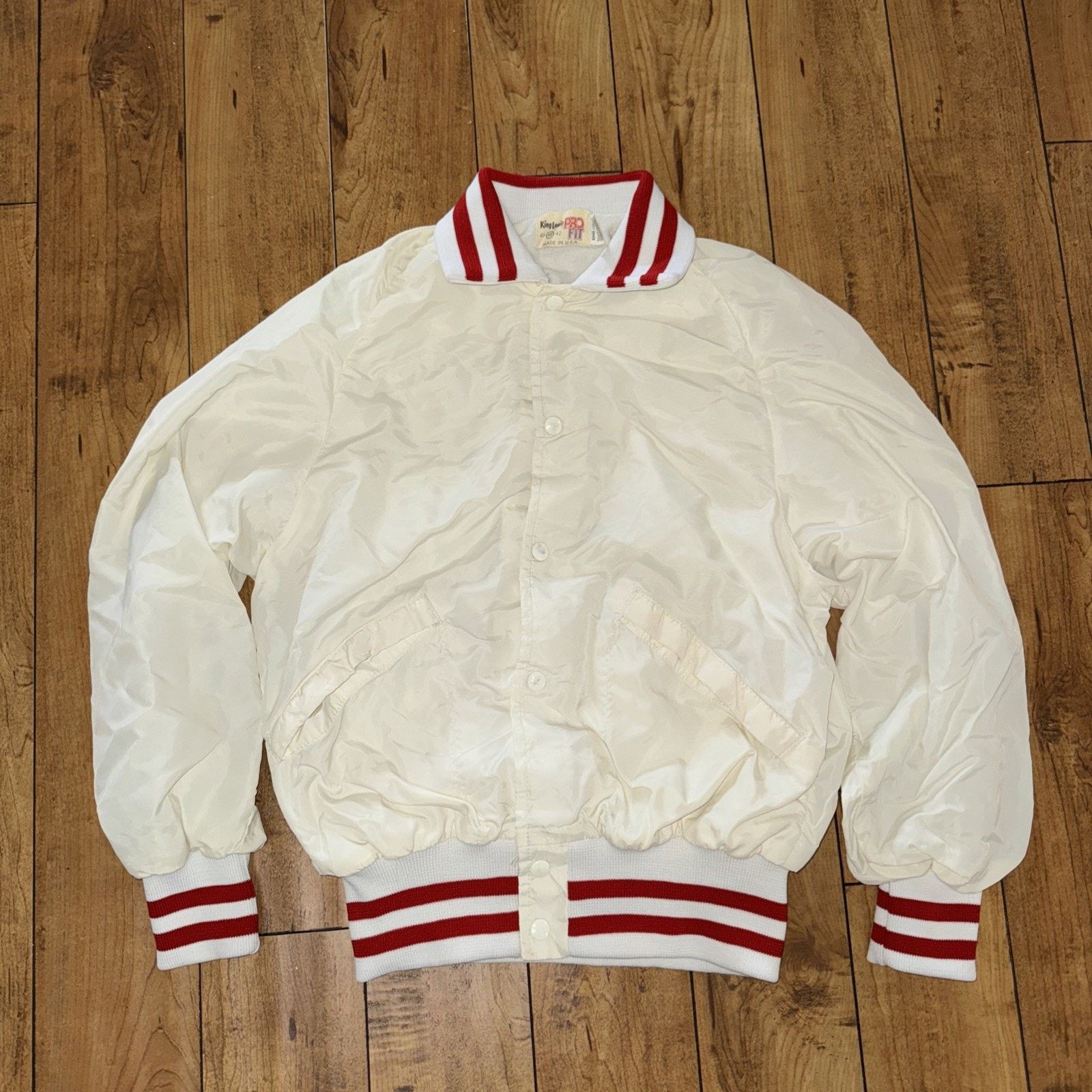 Vintage King Louie Pro Fit Jacket White M 19x23 Made In USA Azteca Size US M / EU 48-50 / 2 - 1 Thumbnail