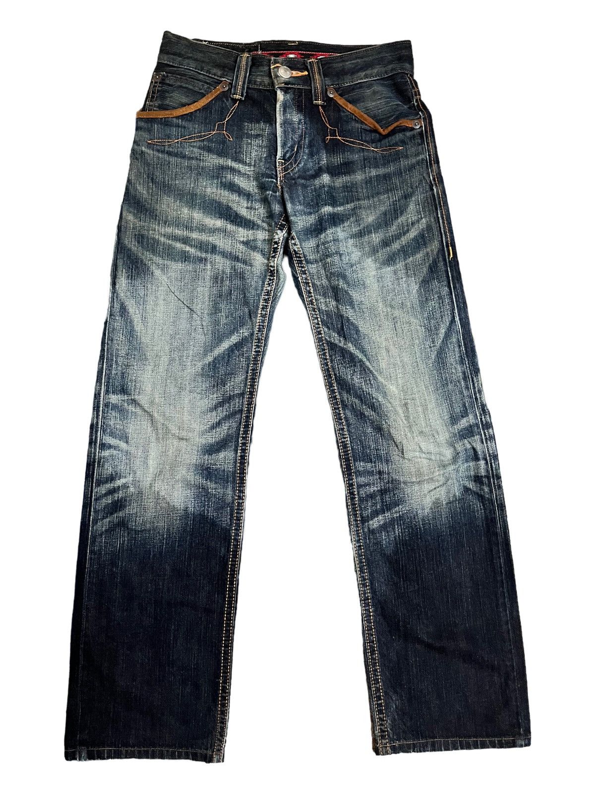 image of Archival Clothing x Edwin Vintage Edwin Exclusive Vintage Blue Wash Straight Cut Jeans (Size 29)