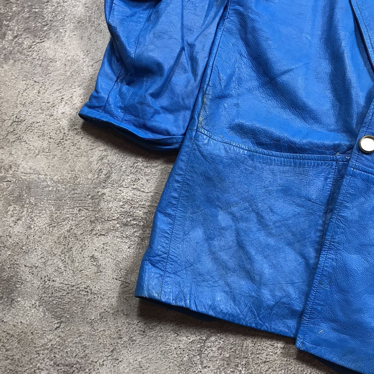 Vintage Vintage Y2K Blue Oversized Blazer Streetwear Casual Washed S Size S / US 4 / IT 40 - 4 Thumbnail