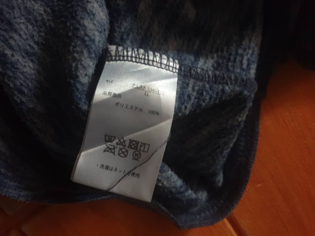 Japanese Brand Outdoor blue colour half zipper Longsleeve shirt Size US L / EU 52-54 / 3 - 3 Thumbnail