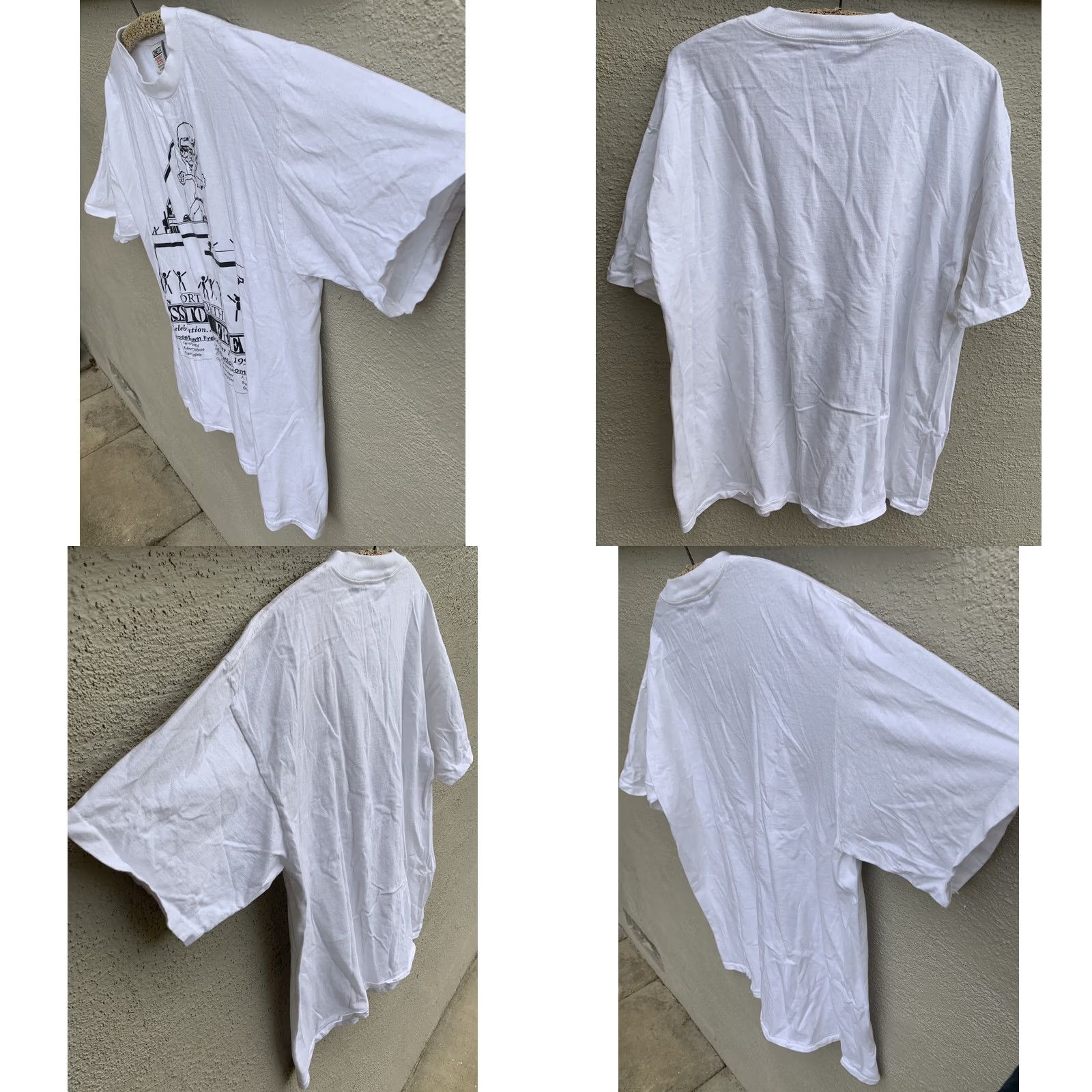 Vintage VINTAGE Oneita Shirt XL White 90s California Crosstown Freeway Celebration T Shirt Mens Size US XL / EU 56 / 4 - 8 Thumbnail