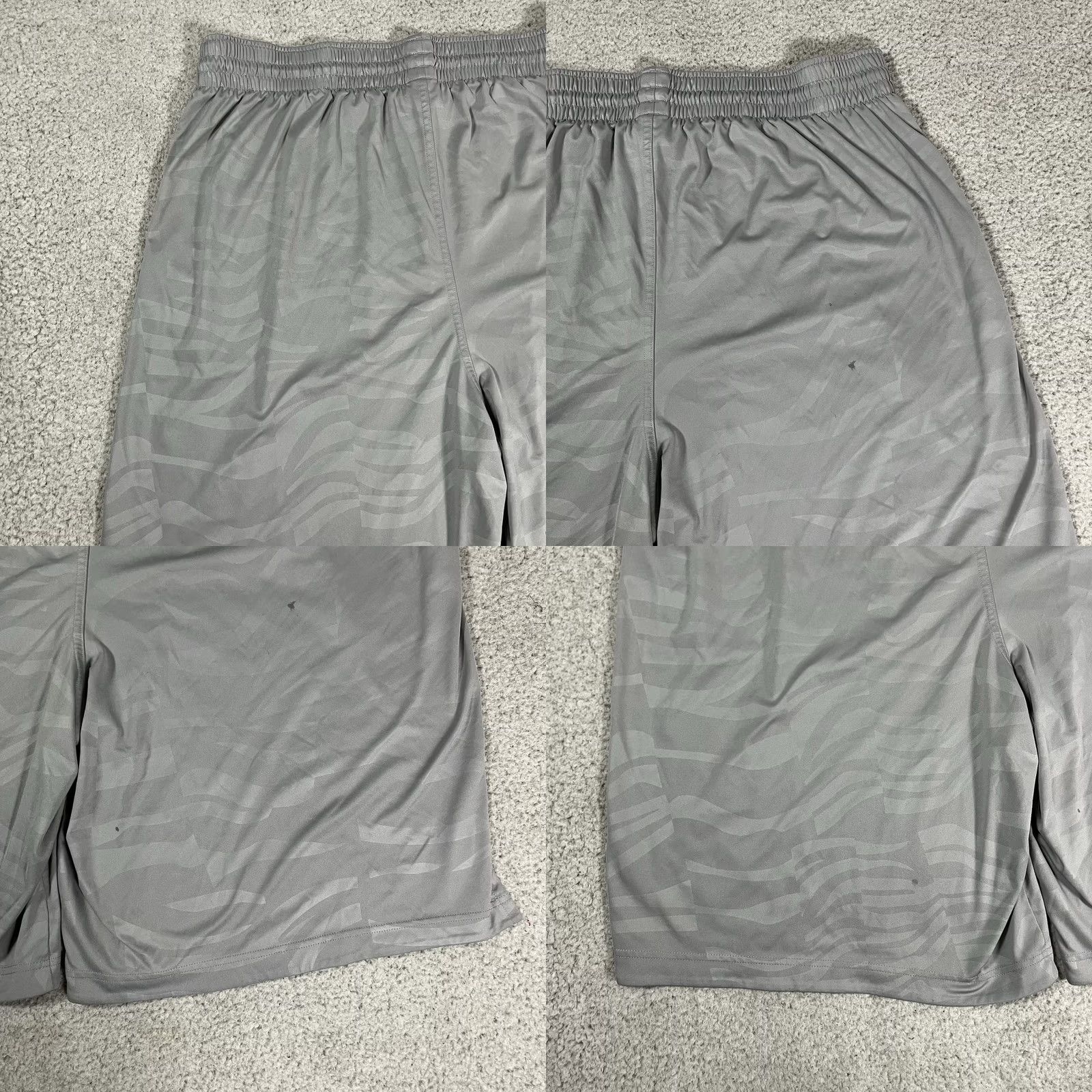 Adidas Adidas Shorts Mens 2XL Gray D Derrick Rose Basketball NBA Athletic Training Size US 39 - 9 Thumbnail