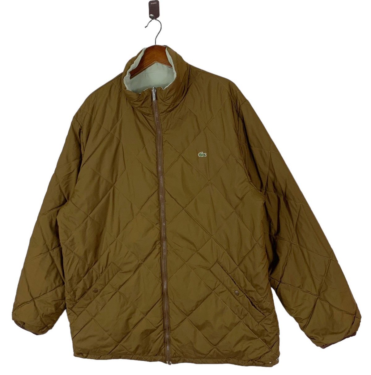 Lacoste × Vintage VINTAGE LACOSTE QUILTED PUFFER REVERSIBLE NYLON JACKET Size US L / EU 52-54 / 3 - 2 Thumbnail