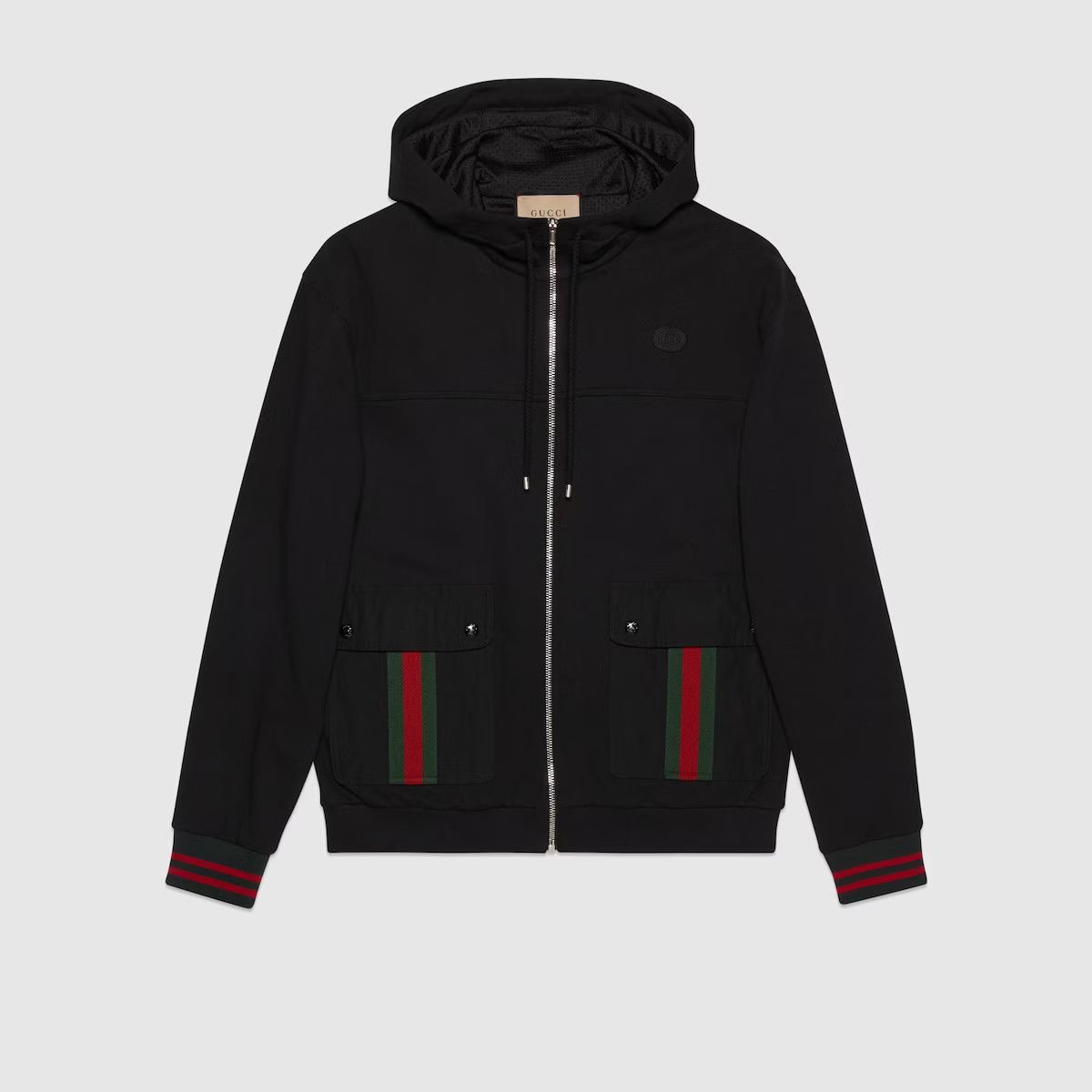 GUCCI HOODIE ZIP MONOGRAM LOGO ‎752187 XJFQV 1043