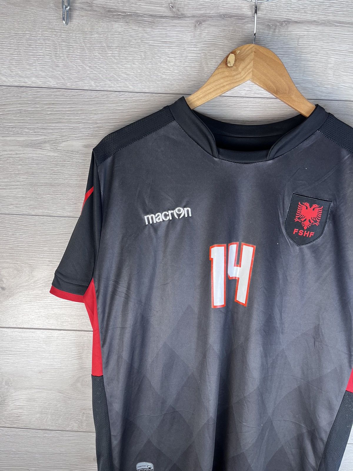 Macron Men’s soccer jersey macron Albania 🇦🇱 #14 Xhaka size L Size US L / EU 52-54 / 3 - 4 Thumbnail