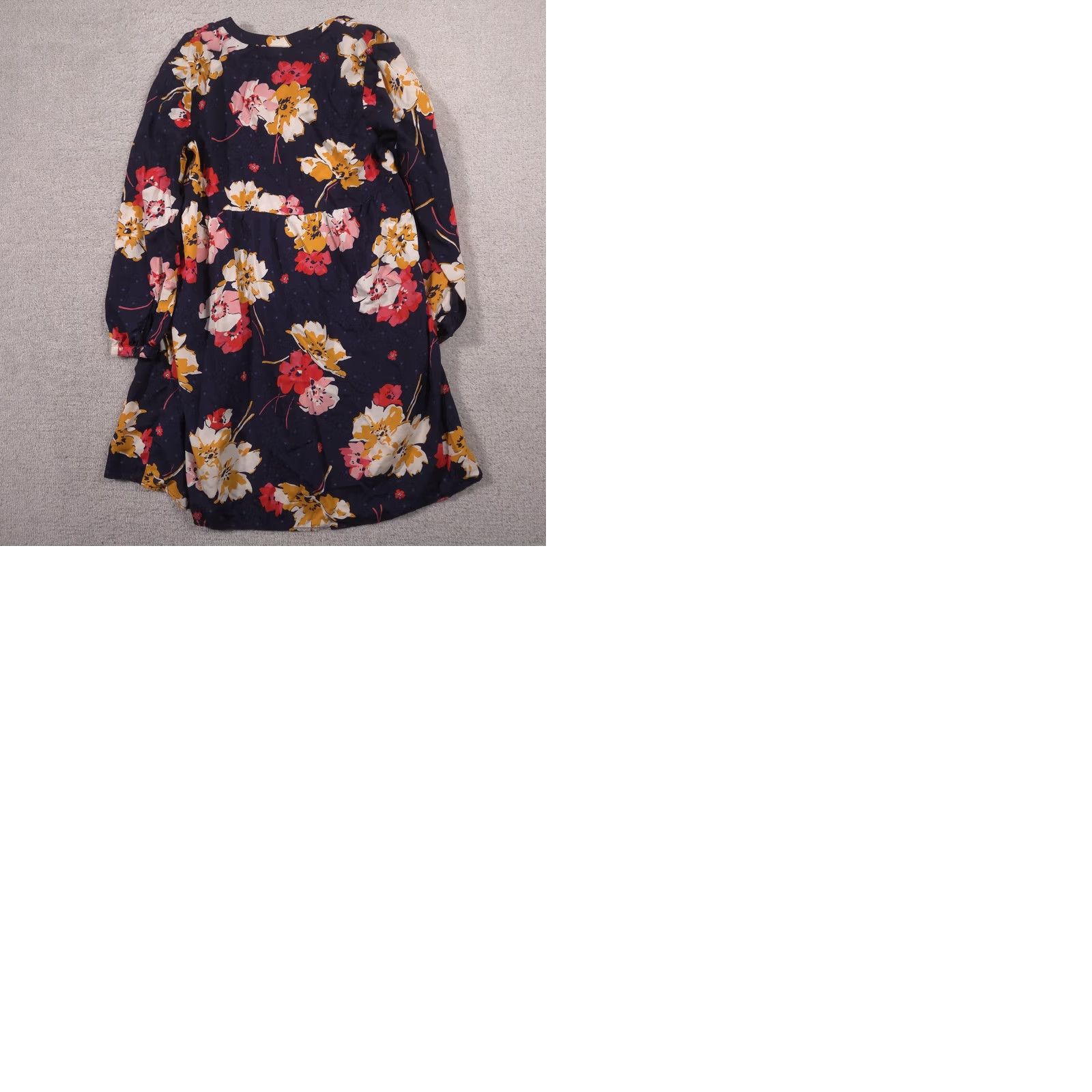 Old Navy VINTAGE Old Navy Dress Womens Small Navy Floral Boho Long Sleeve Pleated Shift Tunic Size S / US 4 / IT 40 - 9 Thumbnail