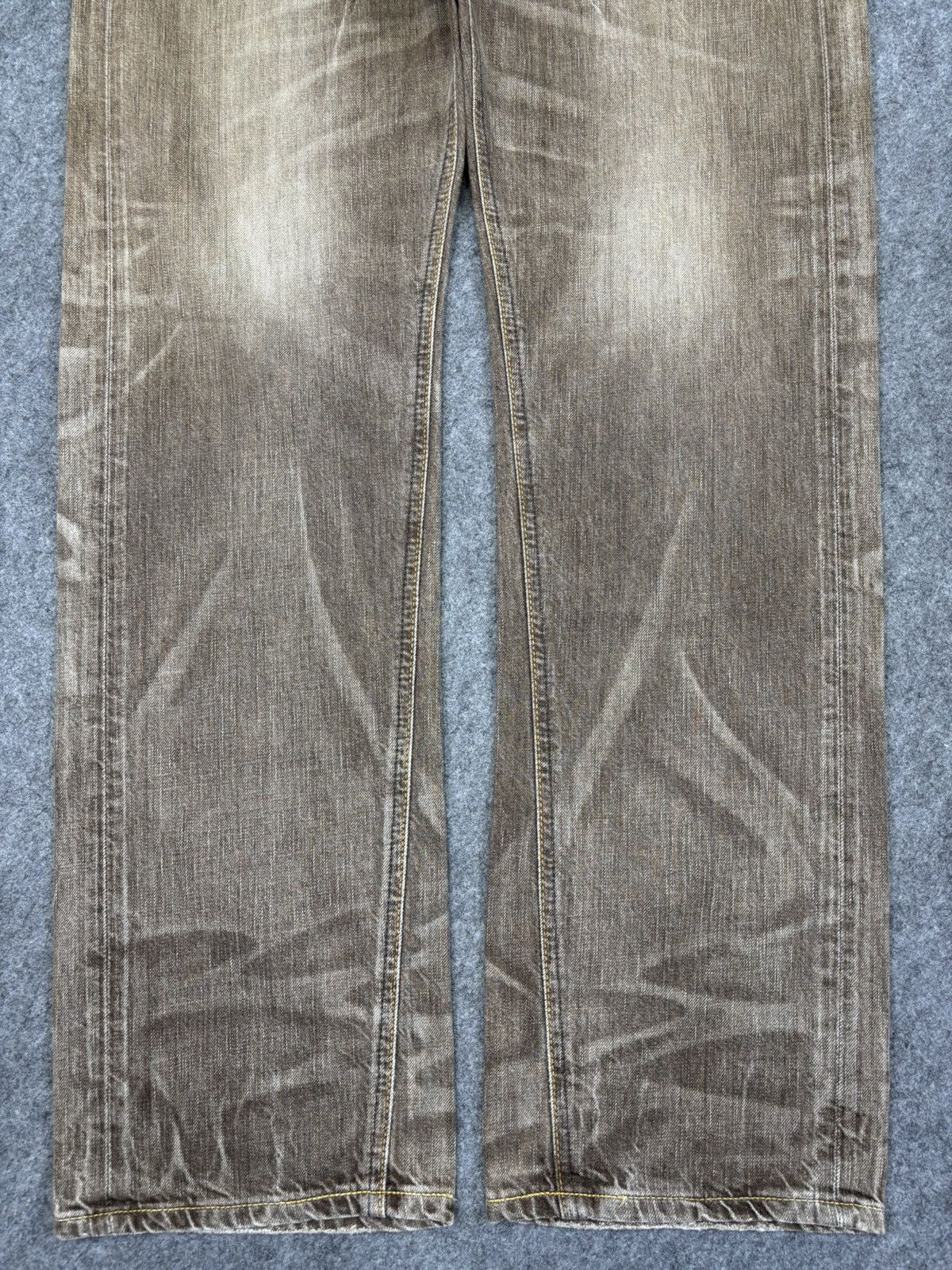 Edwin 💥Archival Fades💥Sick Edwin 503 Brown Denim K20 Size US 35 - 4 Thumbnail