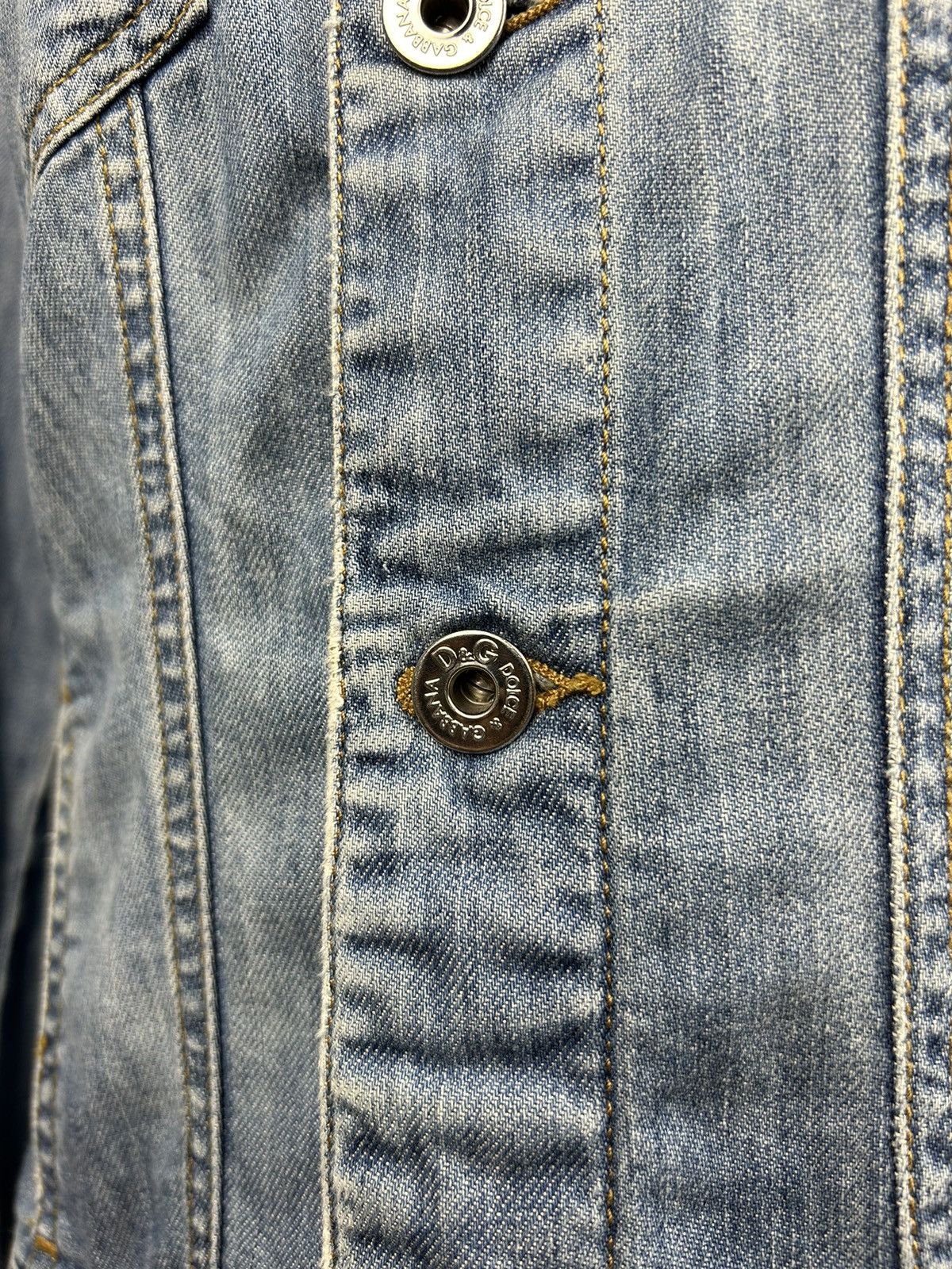 Dolce & Gabbana × Vintage 90s Vintage Dolce & Gabbana D&G Denim Jacket XS y2k RARE Size XS / US 0-2 / IT 36-38 - 4 Thumbnail