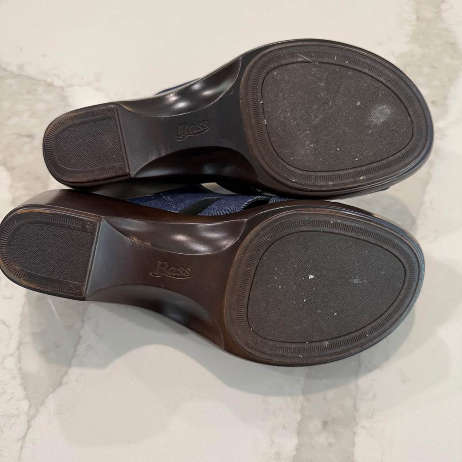 G.H. Bass & Co. G.H. Bass & Co. MaryAnn Denim Wedge Sandal Womens 8.5M Size US 8.5 / IT 38.5 - 7 Thumbnail