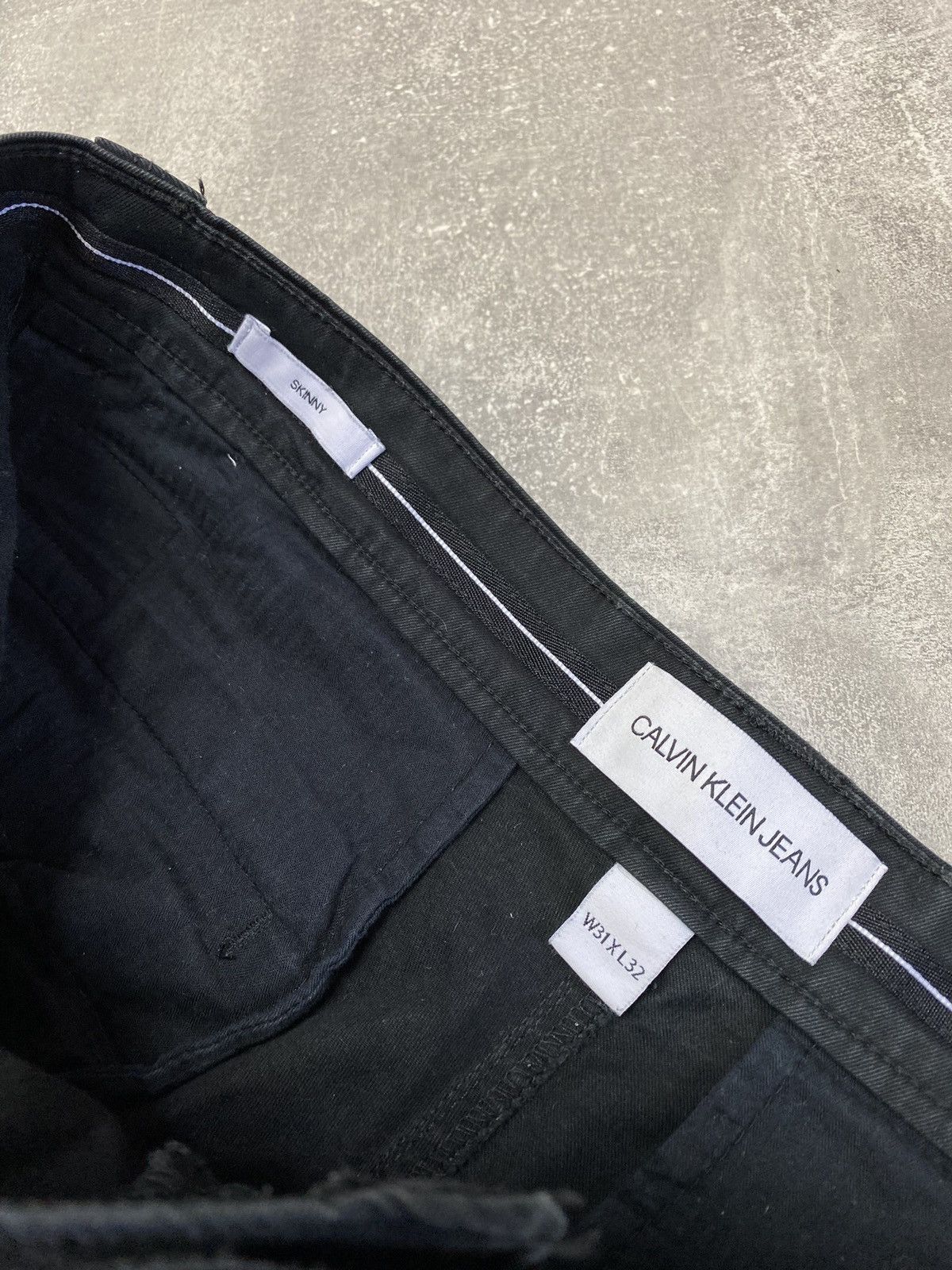 Calvin Klein × Japanese Brand × Vintage Cargo Calvin Klein Pants Pockets Trousers Black Size US 31 - 16 Thumbnail