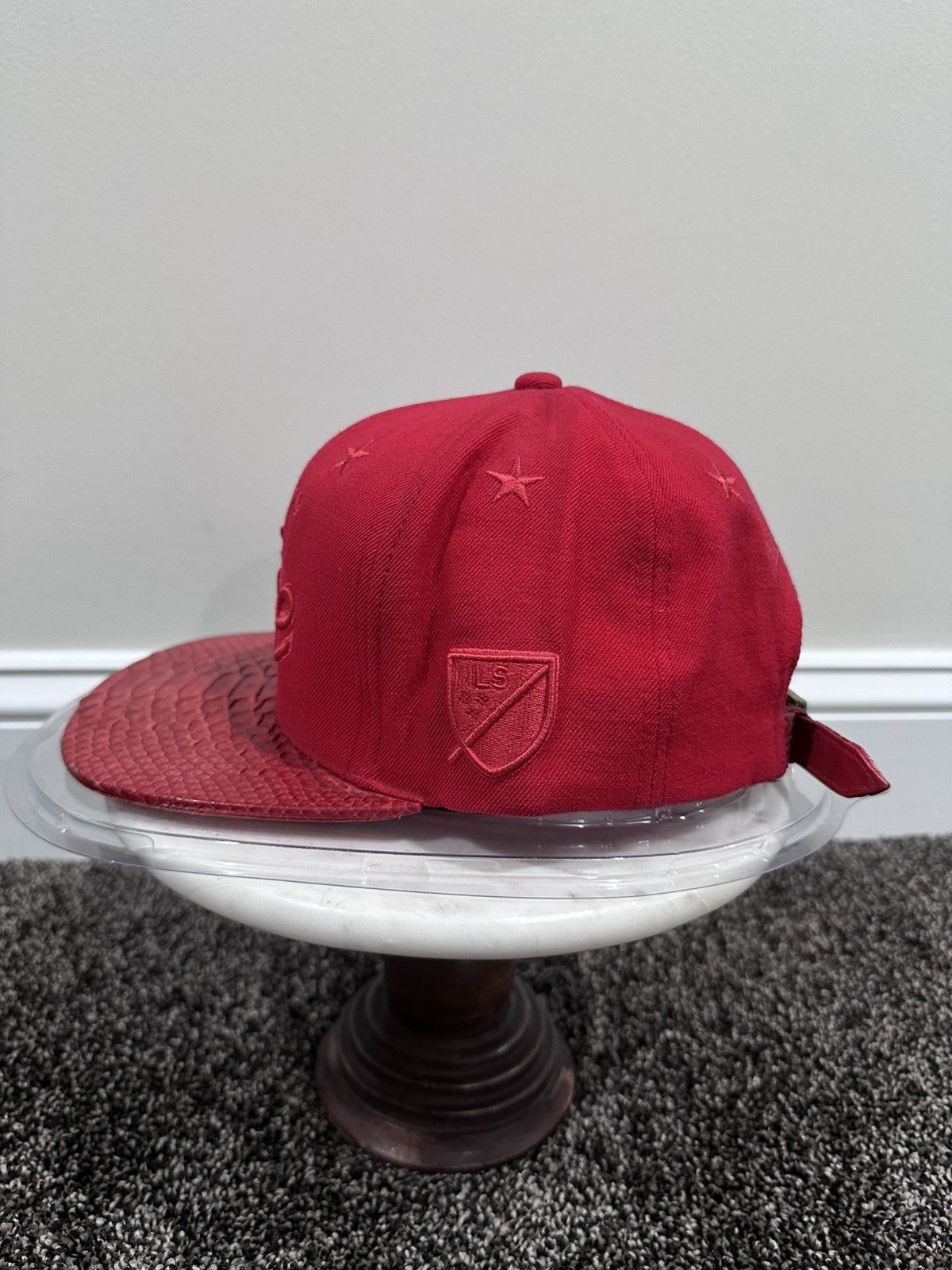 Just Don × Mitchell & Ness × Rsvp Gallery Just Don Mitchell & Ness MLS Chicago Fire Red Snakeskin Hat Size ONE SIZE - 4 Thumbnail