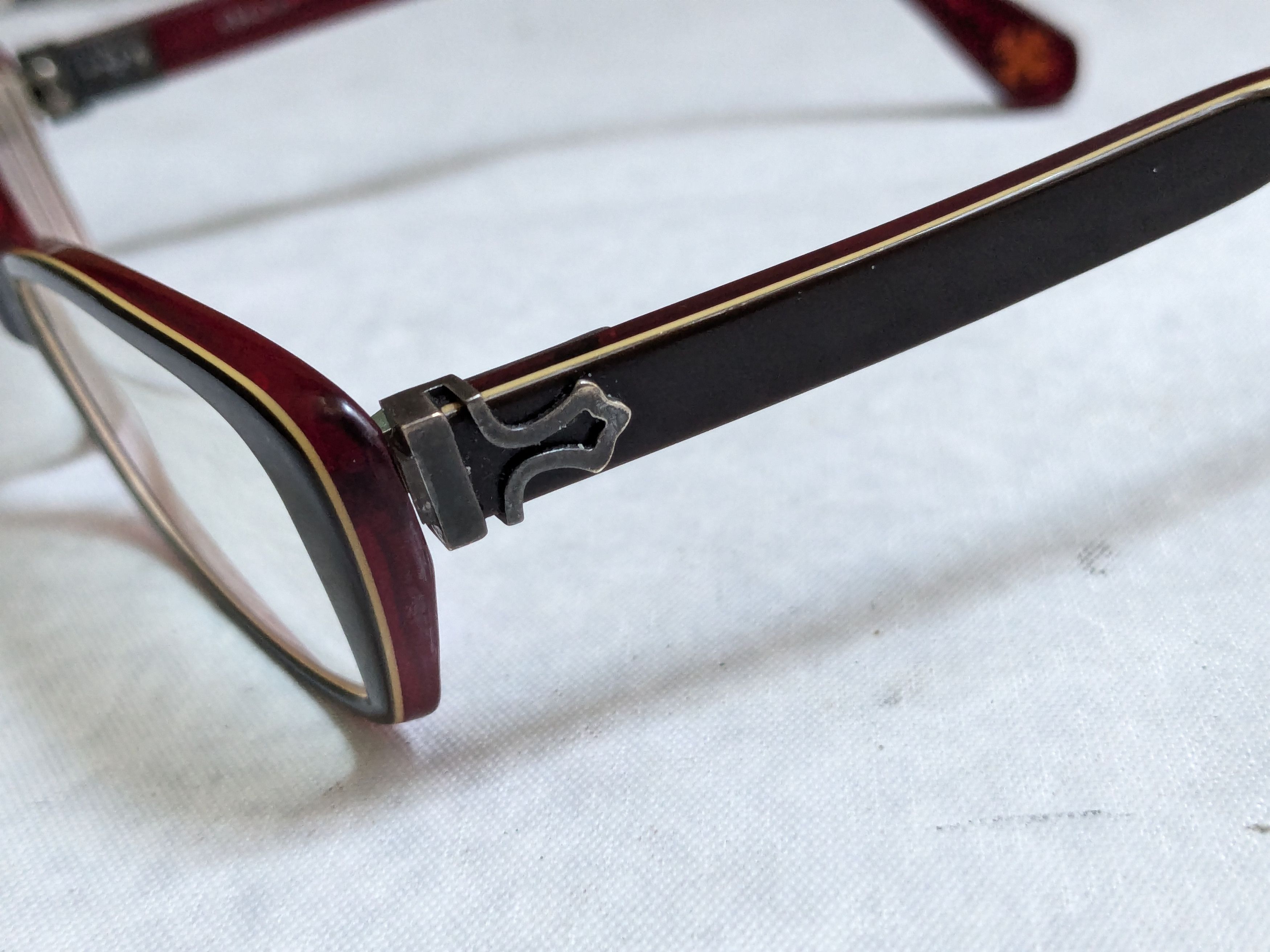 Chrome Hearts Chrome Hearts Venus Eyeglasses Black Red Rectangle Size ONE SIZE - 6 Thumbnail