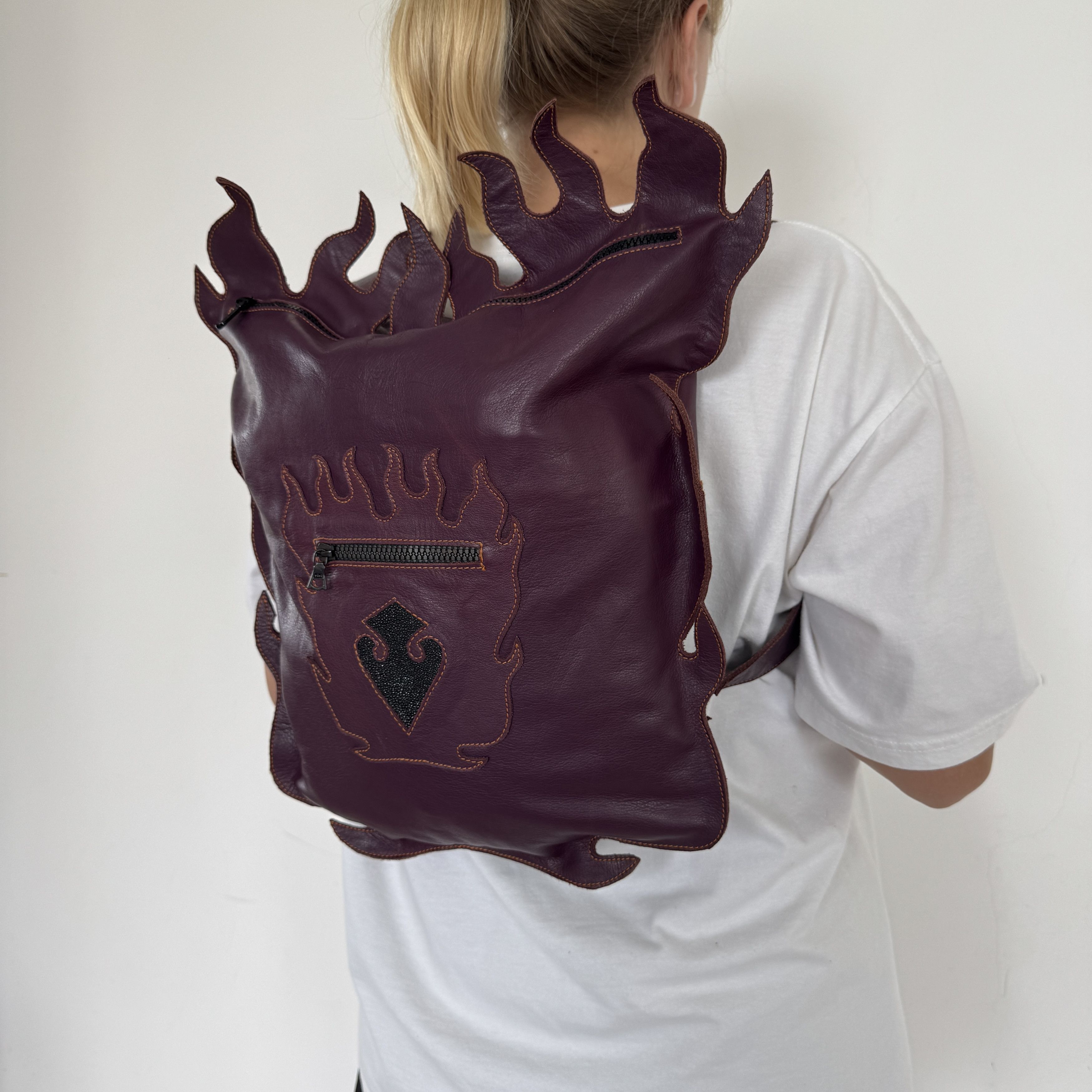 Japanese Brand Archive Flame Leather Backpack Size ONE SIZE - 7 Thumbnail