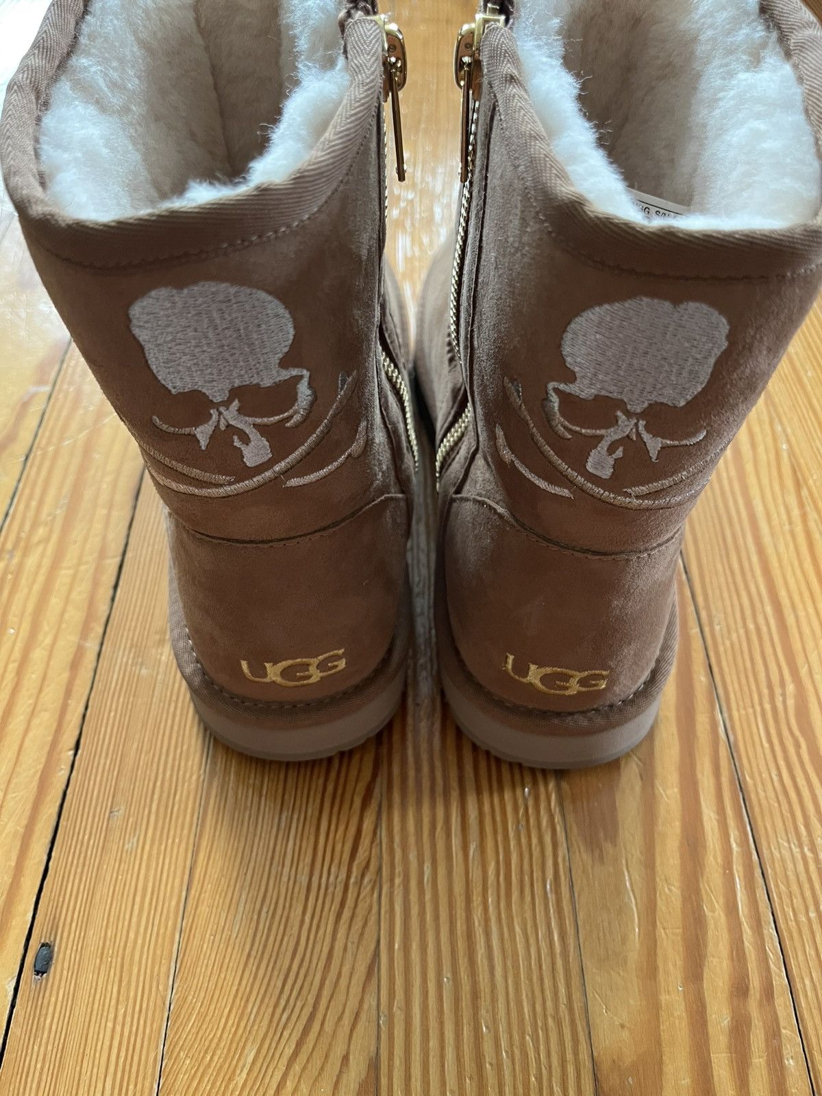 Mastermind World × Ugg Mastermind Japan Ugg Zip Up Boot Chestnut Beige Tan Brown Size US 10 / EU 43 - 2 Thumbnail