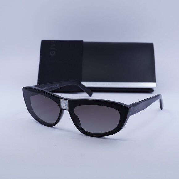 Givenchy 🕶️ New Givenchy GV40027I 01B Sunglasses - Shiny Black Frame Size ONE SIZE - 1 Thumbnail