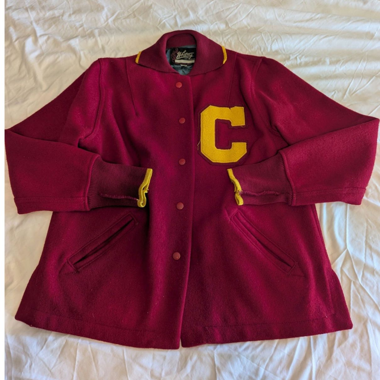 1960's Whiting Varsity Wool Shirt / Jacket 16 tag Fit Small