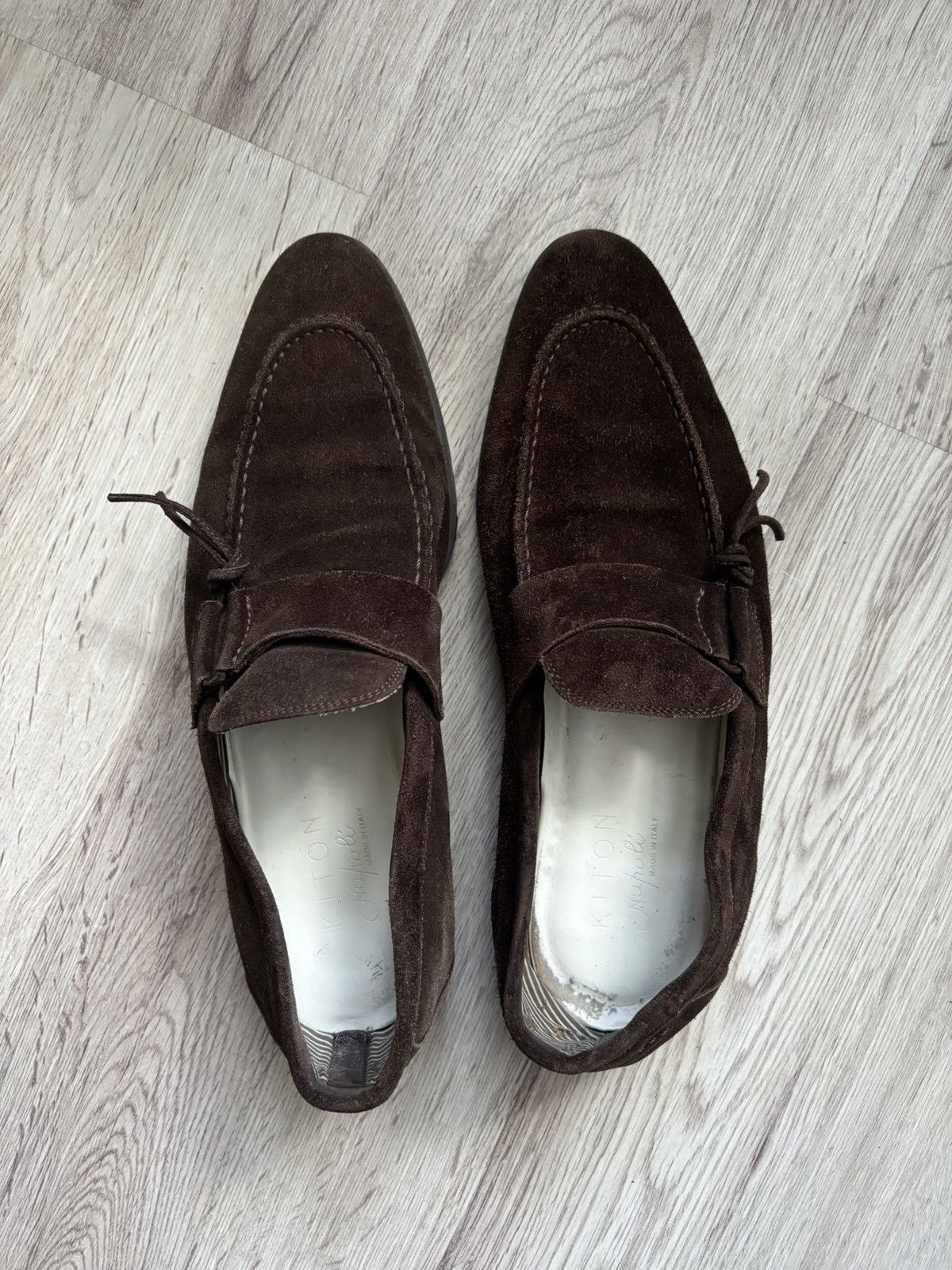 Kiton Kiton Suede Loafers UK 8.5 / EU 43 – Made in Italy Handmade Size US 9.5 / EU 42-43 - 23 Thumbnail