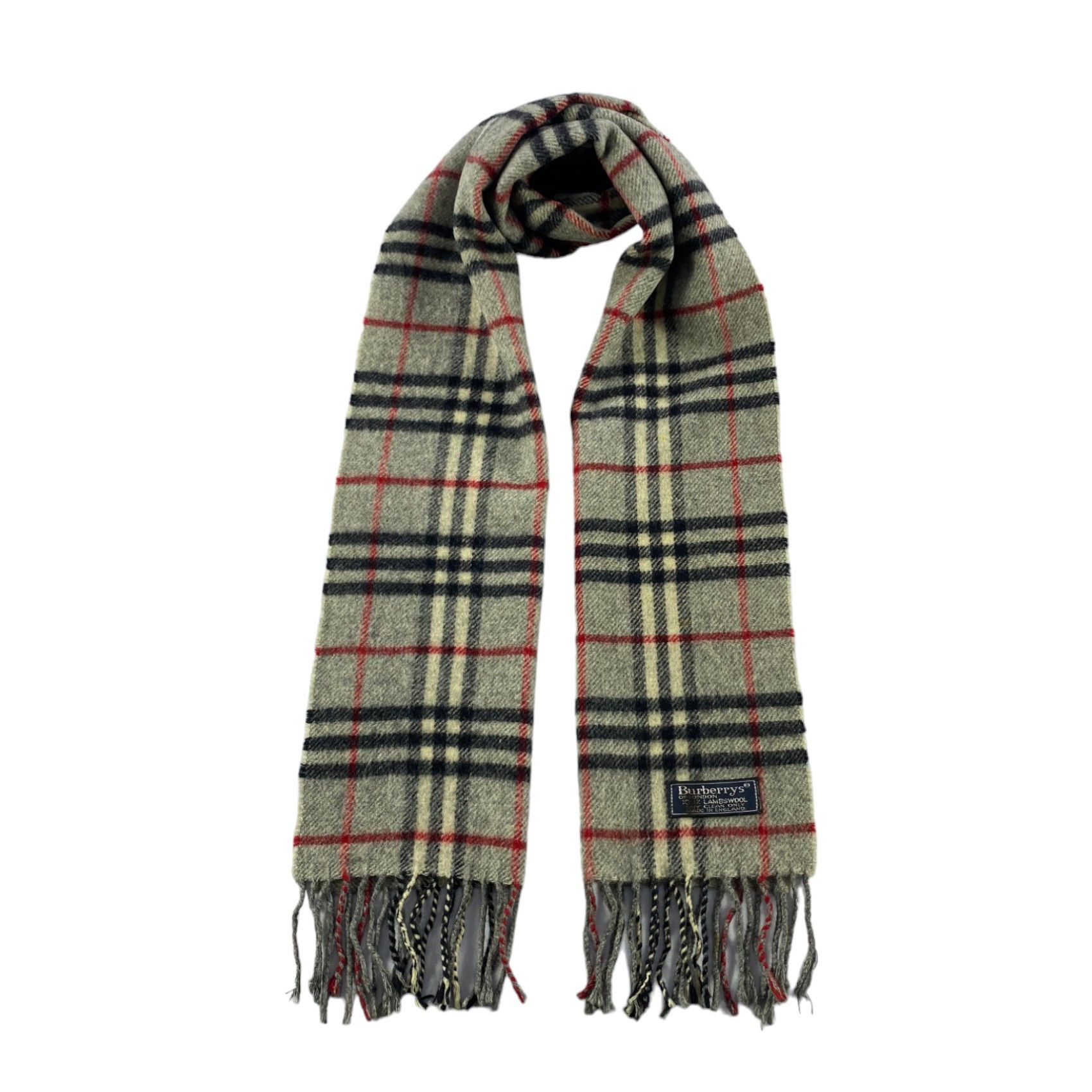 Burberry × Vintage Burberry Scarf / Muffler / Neckwear - WW1024 Size ONE SIZE - 1 Thumbnail