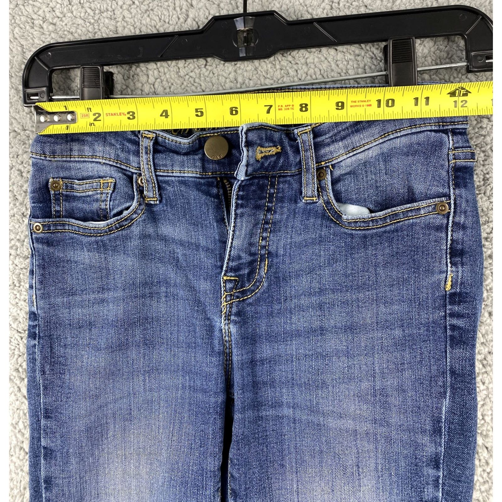 Zara Gap Jeans Women's 0 Blue Skinny MidRise Denim Pants/31-32 Jeans Slim Modern Classic Womens Size 25" / US 0 / IT 36 - 5 Thumbnail