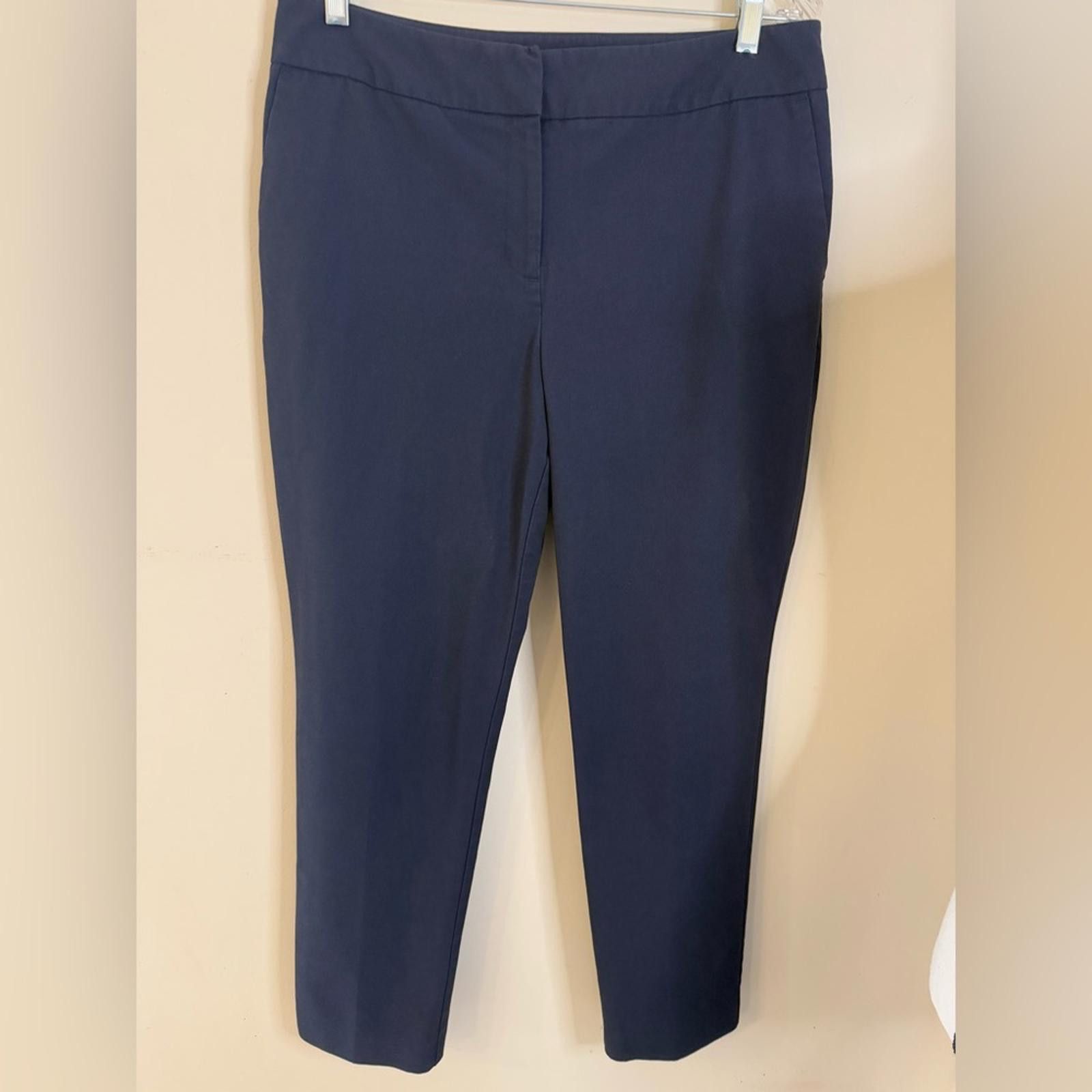 Ann Taylor Ann Taylor dark navy blue ankle trousers SZ 10 Size 32" / US 10 / IT 46 - 3 Thumbnail