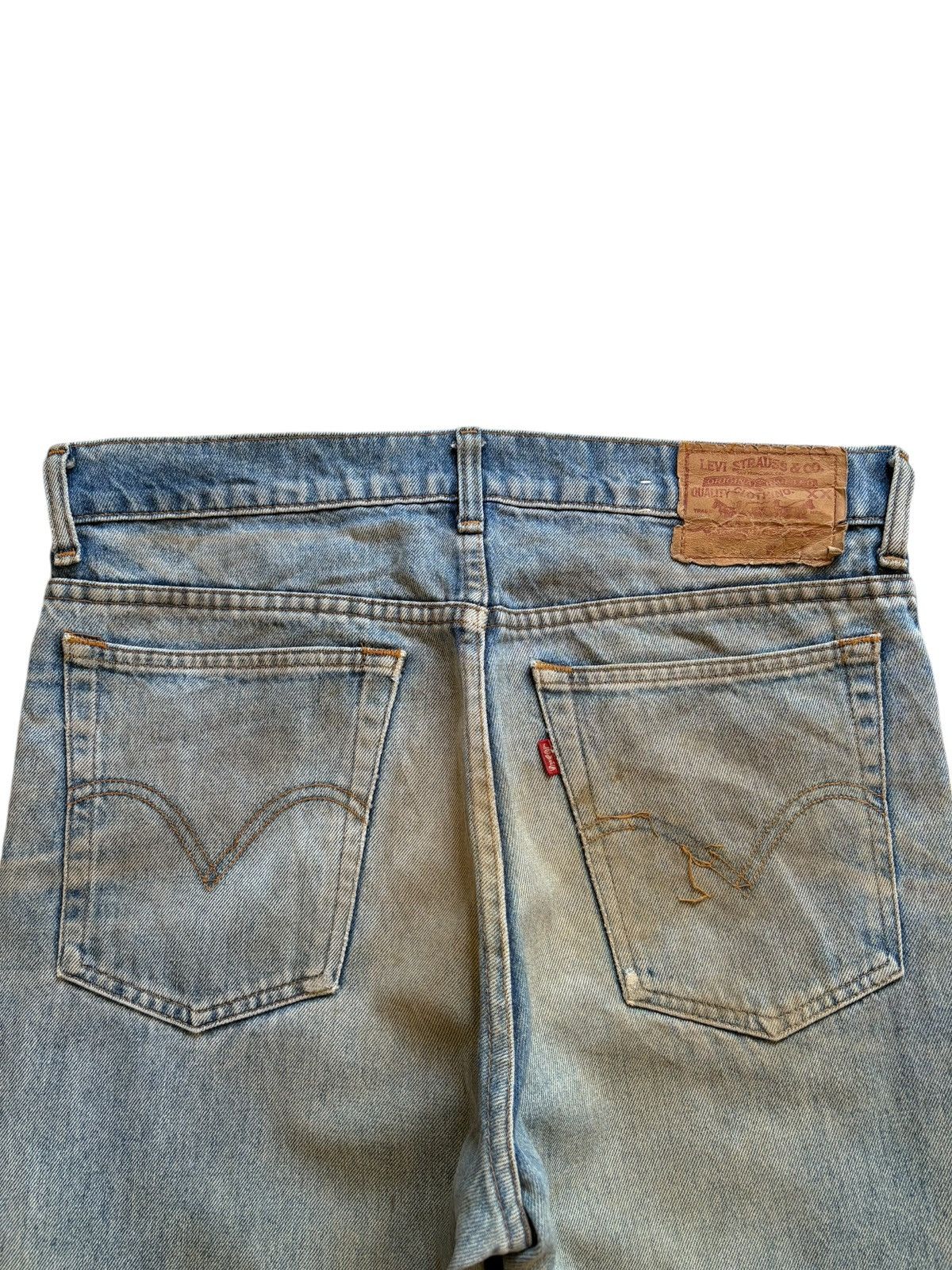 LVC × Levi's × Levi's Vintage Clothing Vintage 90s Levis 515 Mud Wash Distressed Baggy Jeans Size US 32 / EU 48 - 8 Thumbnail