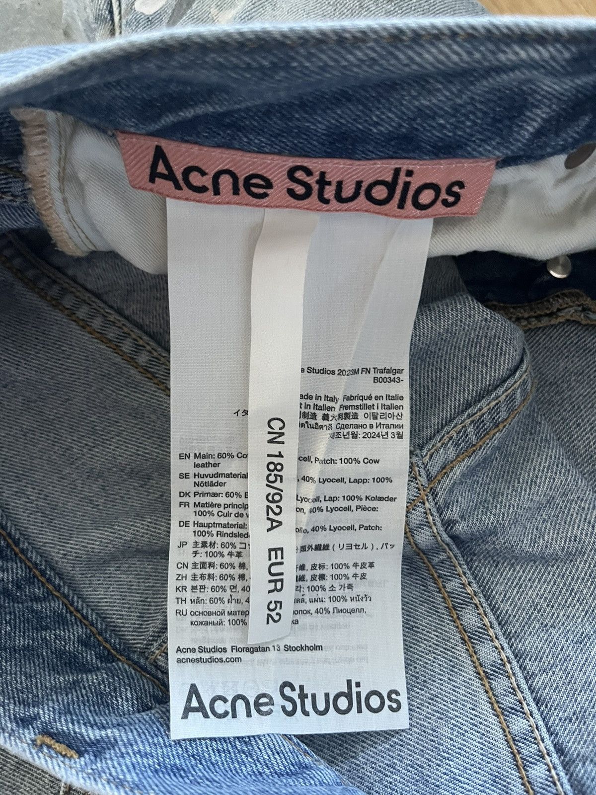Acne Studios ACNE STUDIOS 2023 SUPER BAGGY JEANS Size US 34 / EU 50 - 4 Thumbnail
