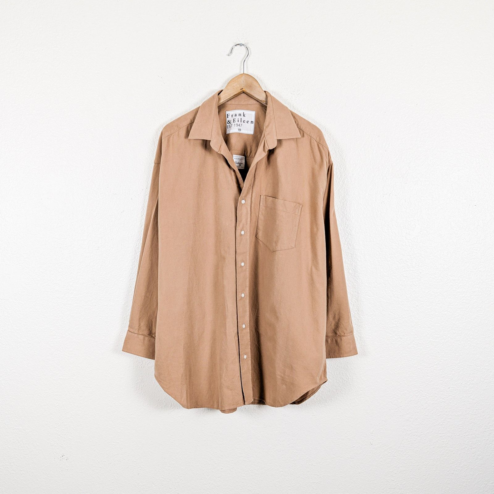 Frank & Eileen Frank & Eileen $308 Mackenzie Oversized shirt soft Brushed Size ONE SIZE - 2 Thumbnail
