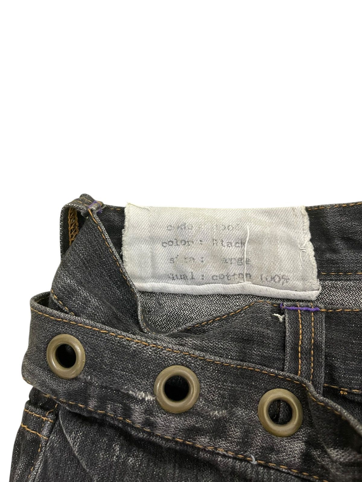Japanese Brand Double Waist Flare Jeans Antful Distress Boot Cut 8🟦 Size US 31 - 10 Thumbnail