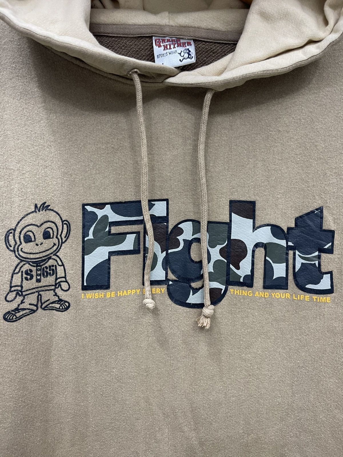 Vintage Vintage Grass Hither "Flight" Camo Monkey Hoodie - Saru Ruco Size US L / EU 52-54 / 3 - 4 Thumbnail