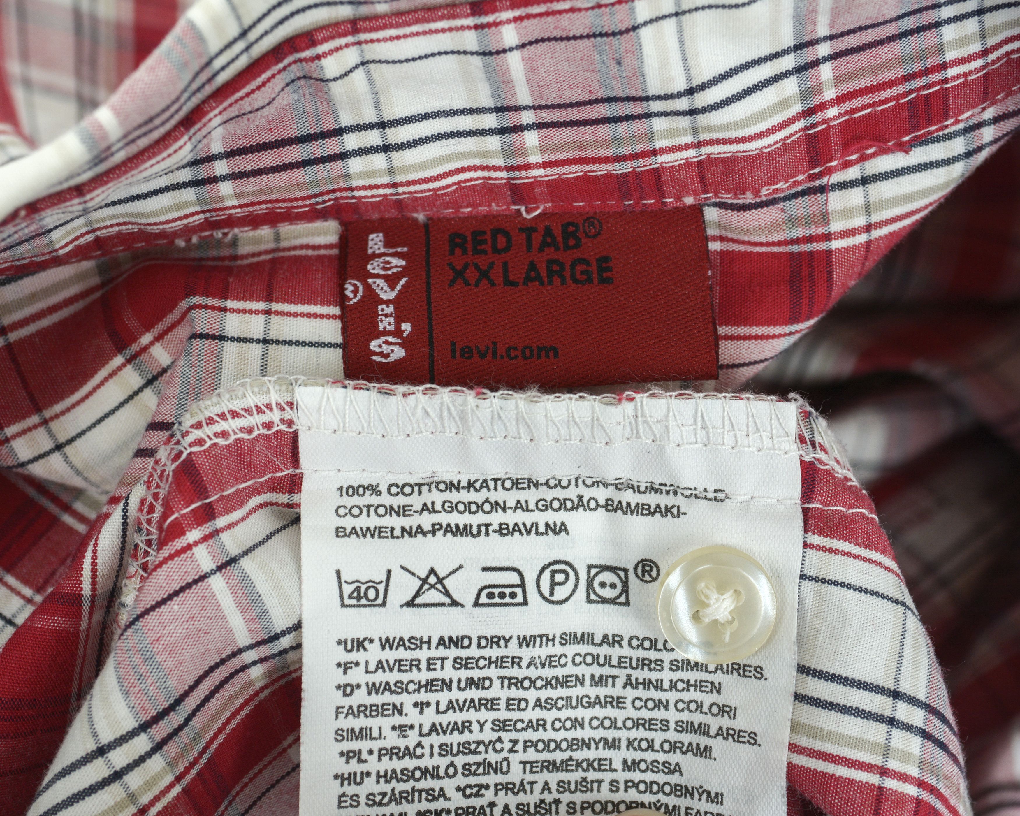 Levi's LEVI'S RED TAB 2XL Casual Shirt Check Plaid Long Sleeve Size US XXL / EU 58 / 5 - 8 Thumbnail