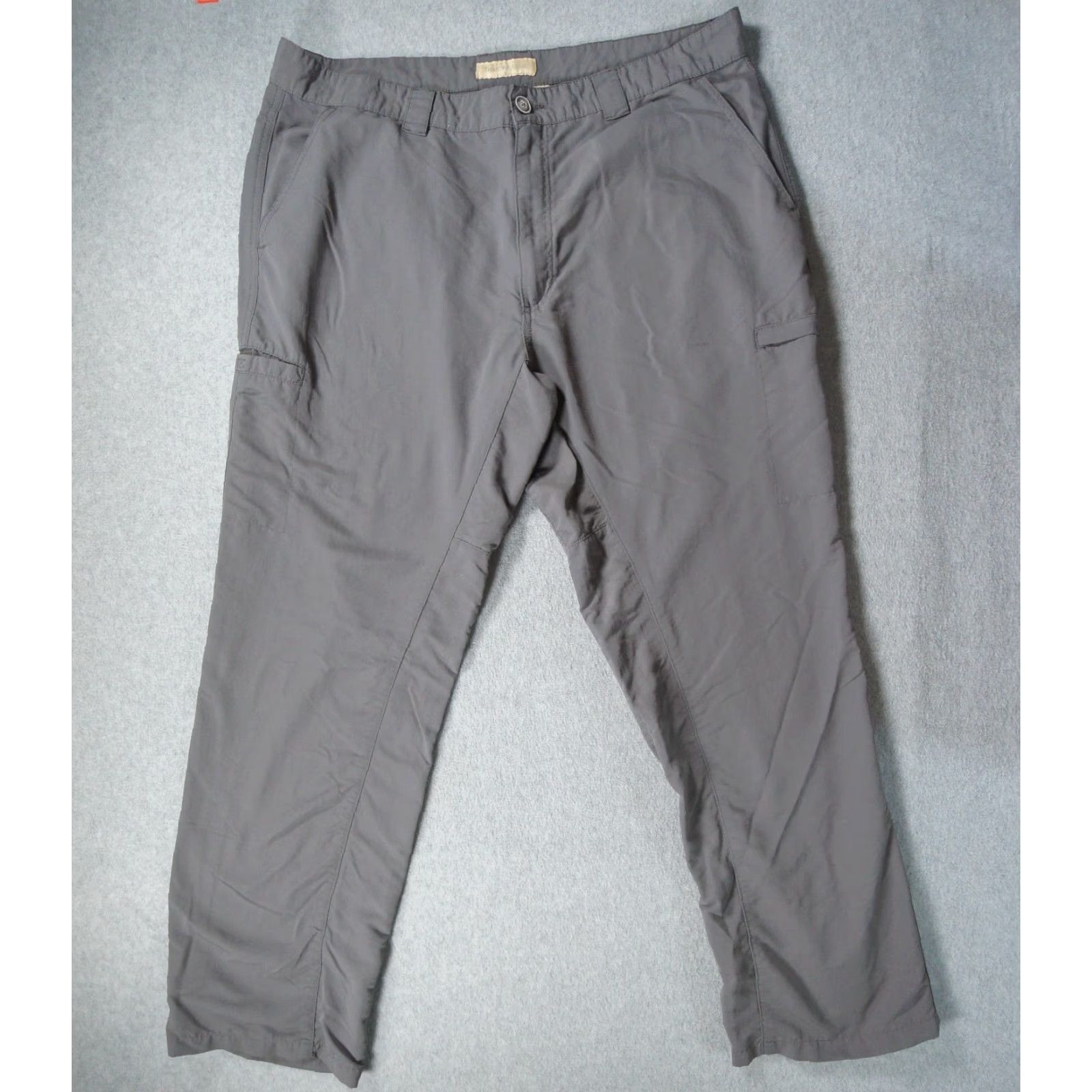 The Territory Ahead Territory Ahead Pants Mens 38 Gray Cargo Pockets Ripstop Outdoors Hike Camp Cargo Pants | 5-Pocket | Nylon | Straight | Wrangler? Size US 38 / EU 54 - 2 Thumbnail