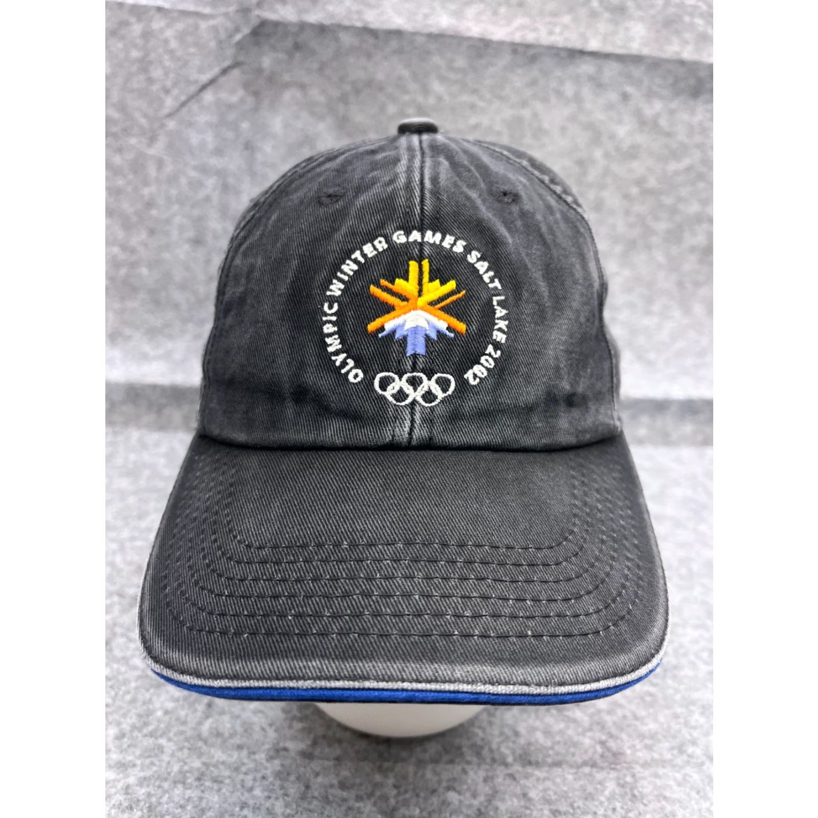 Vintage Olympic Winter Games Salt Lake 2002 Hat Cap StrapBack Adult One Size Gray Cotton Size ONE SIZE - 2 Thumbnail
