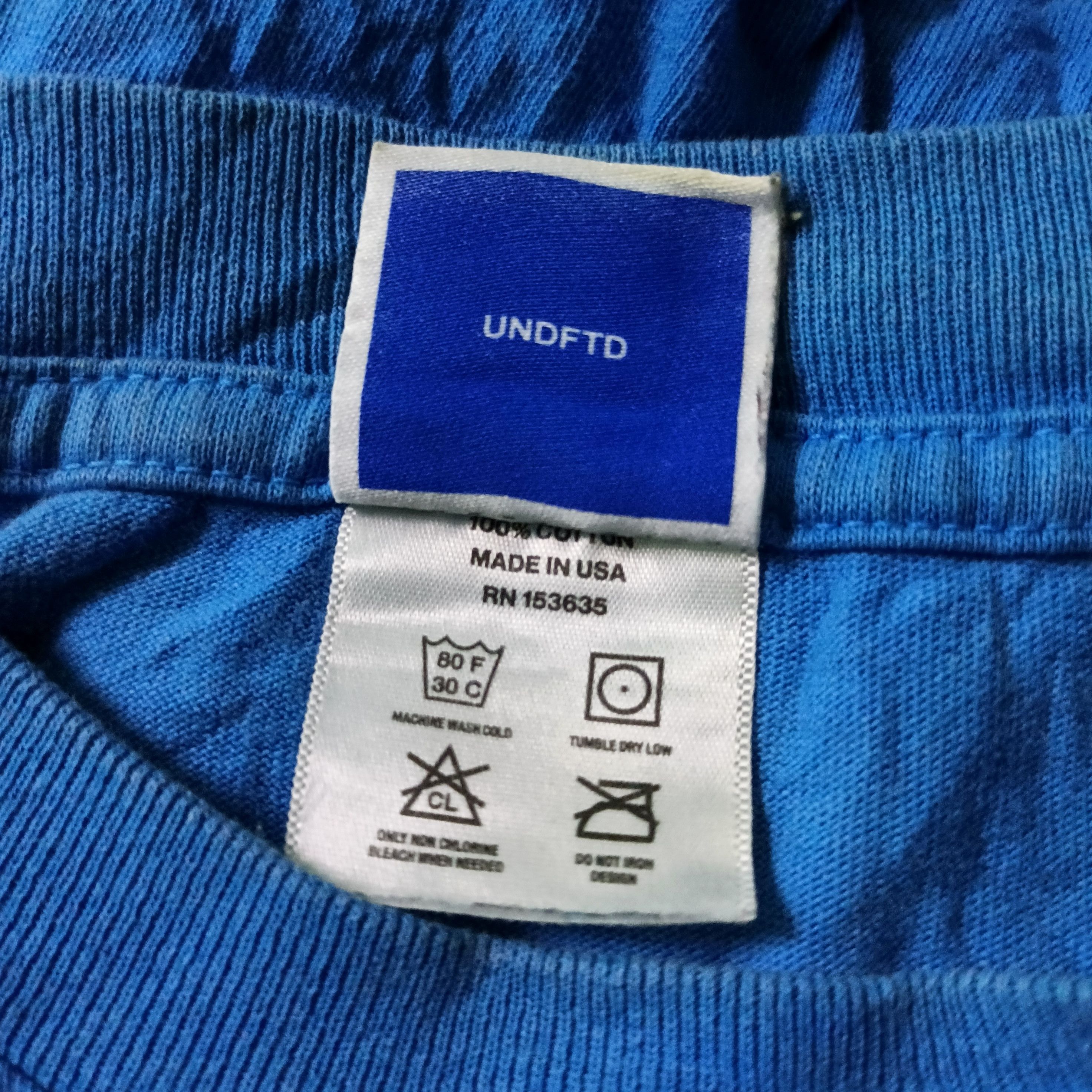 Undefeated UNDEFEATED Logo Blue T Shirts Size US M / EU 48-50 / 2 - 8 Thumbnail