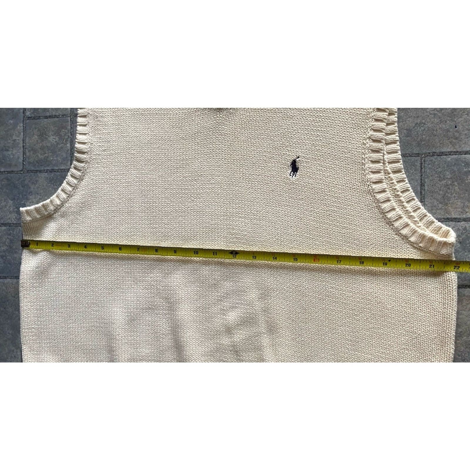 Polo Ralph Lauren VINTAGE Polo Ralph Lauren Vest White 100% Cotton Mens Large Size US L / EU 52-54 / 3 - 6 Thumbnail