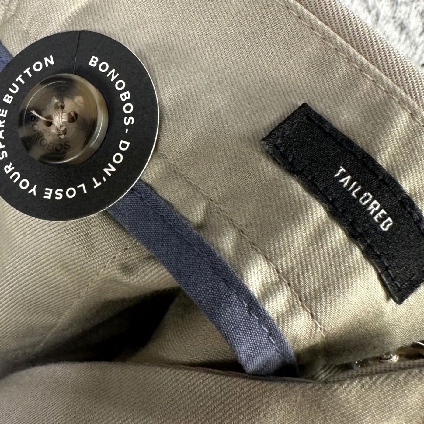 Bonobos Bonobos Wednesday Men Khaki Pants 35X30 Beige Flat Front Straight Tailored NEW Size US 35 - 6 Thumbnail