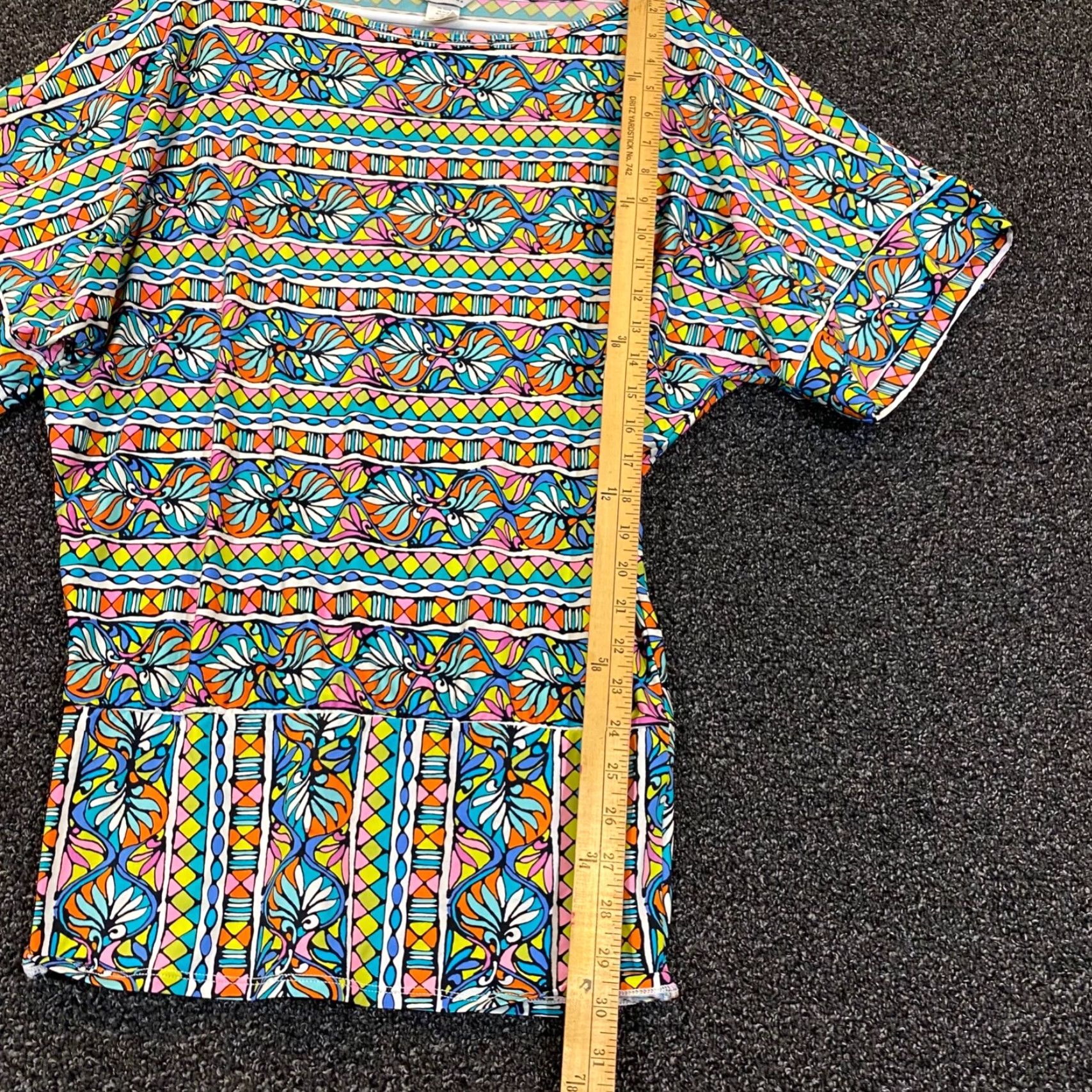 Trina Turk Trina Turk Women S Multicolor Floral 1/2 Sleeve Stretch Tunic Dress Size S / US 4 / IT 40 - 3 Thumbnail
